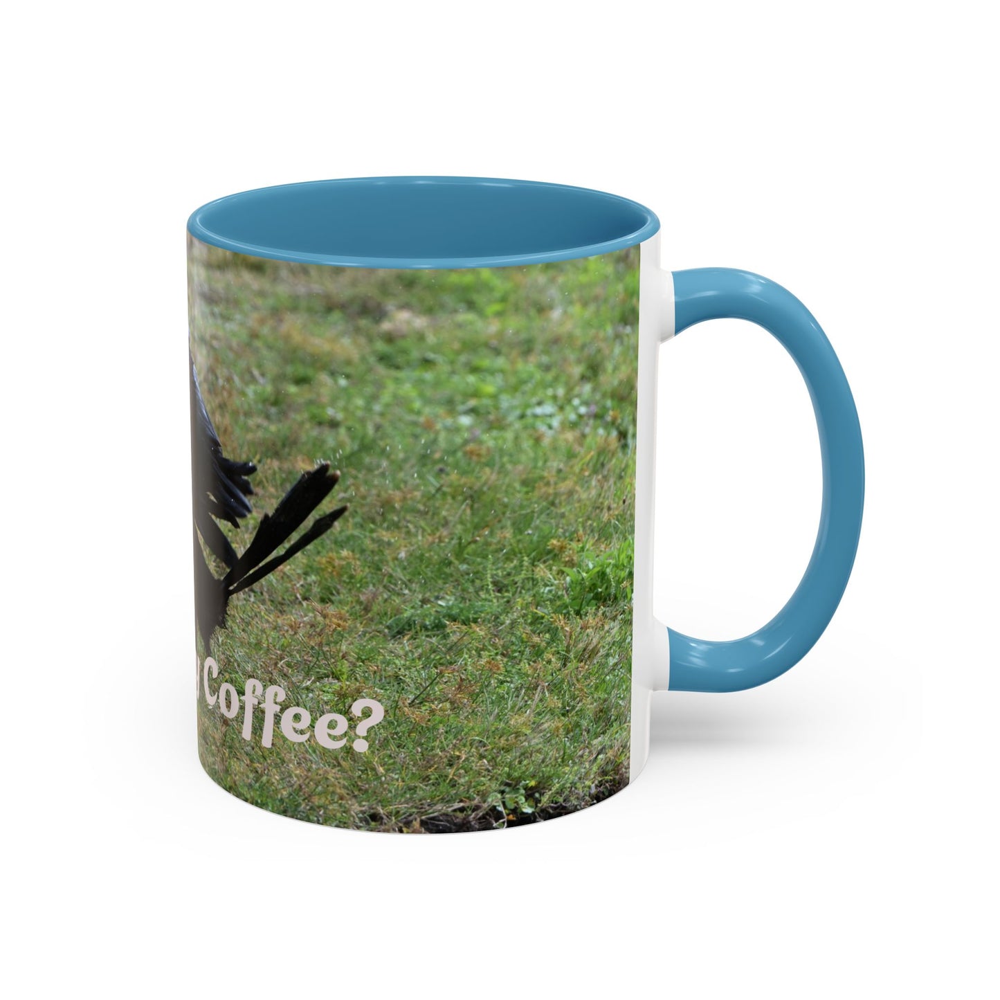 Where's My Coffee? Accent Coffee Mug – Funny Crow Bird Coffee Cup (11/15oz)