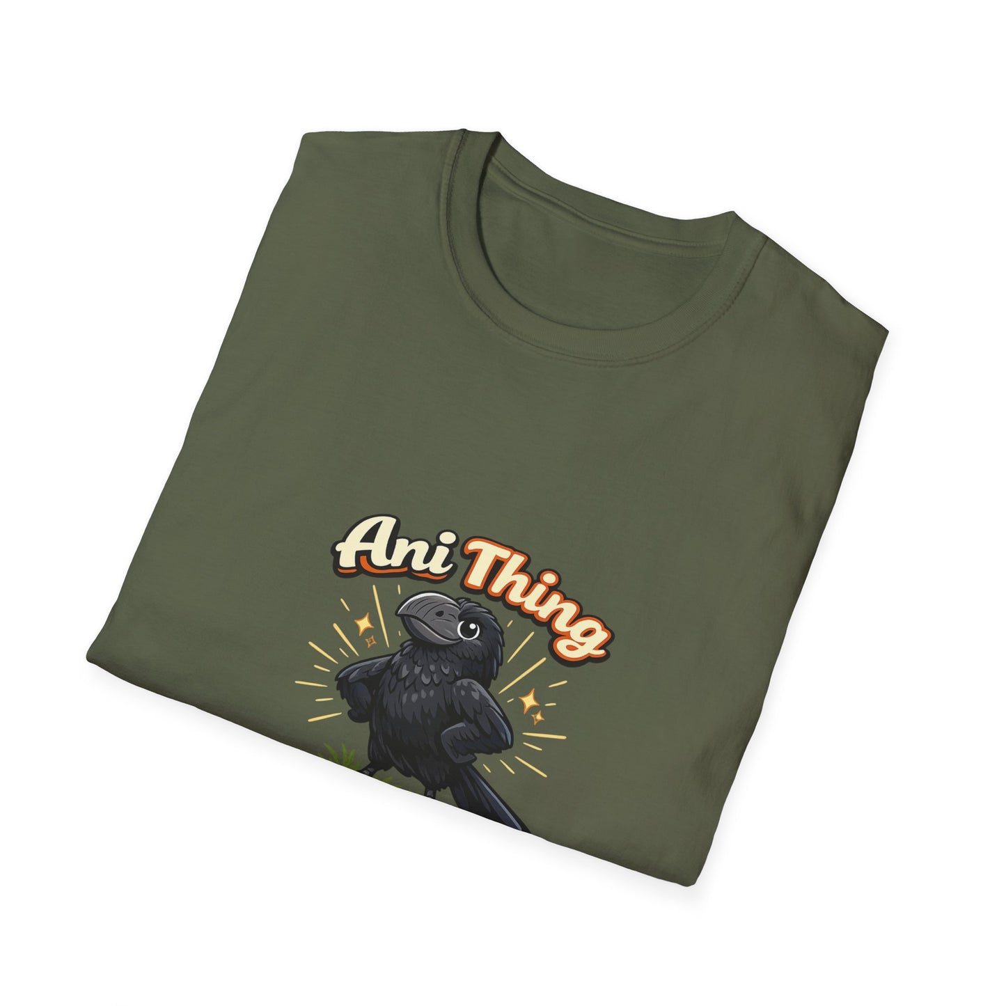 Crow Enthusiasm T-Shirt — "Any Thing Is Possible" Retro Graphic