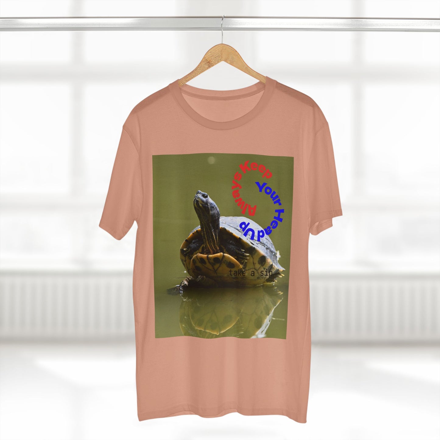 Turtle Photo Tee — 'Hold Your Head Up' Graphic Shirt