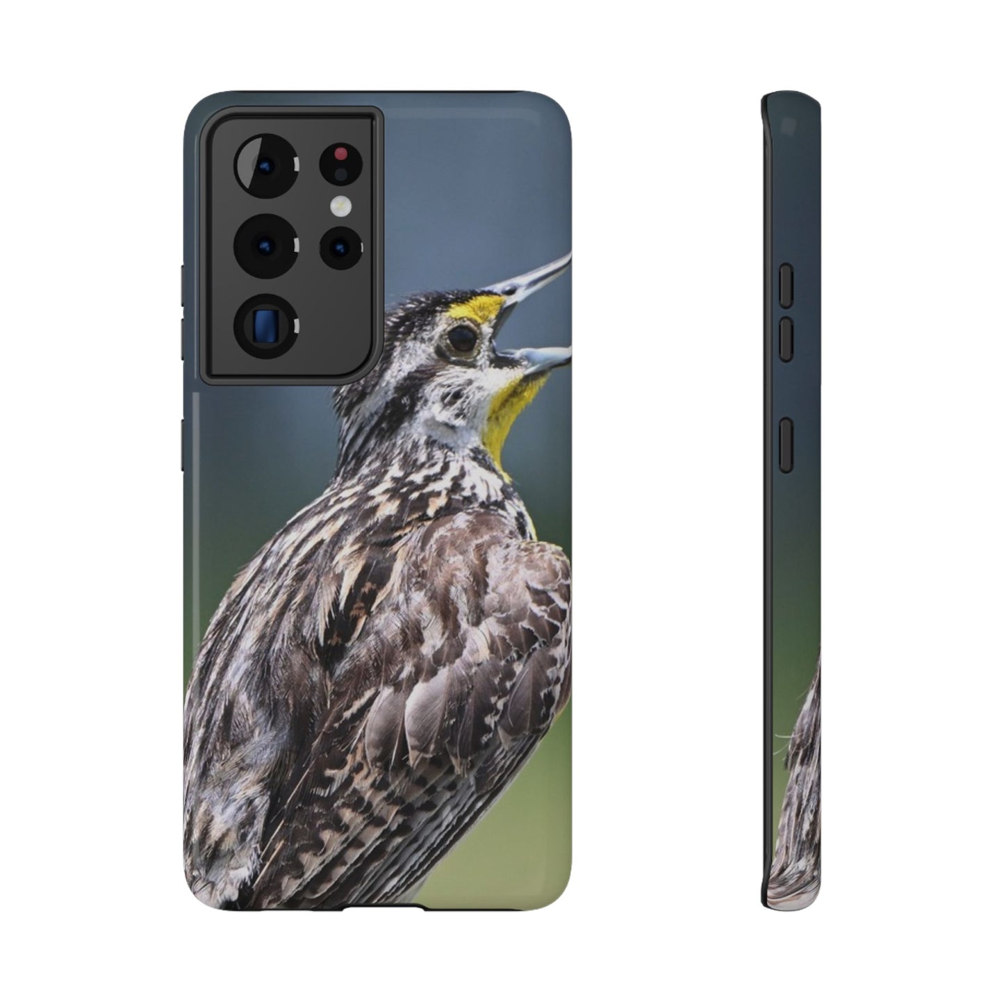 Western Meadowlark Photo Phone Case — Impact-Resistant Protective Cover