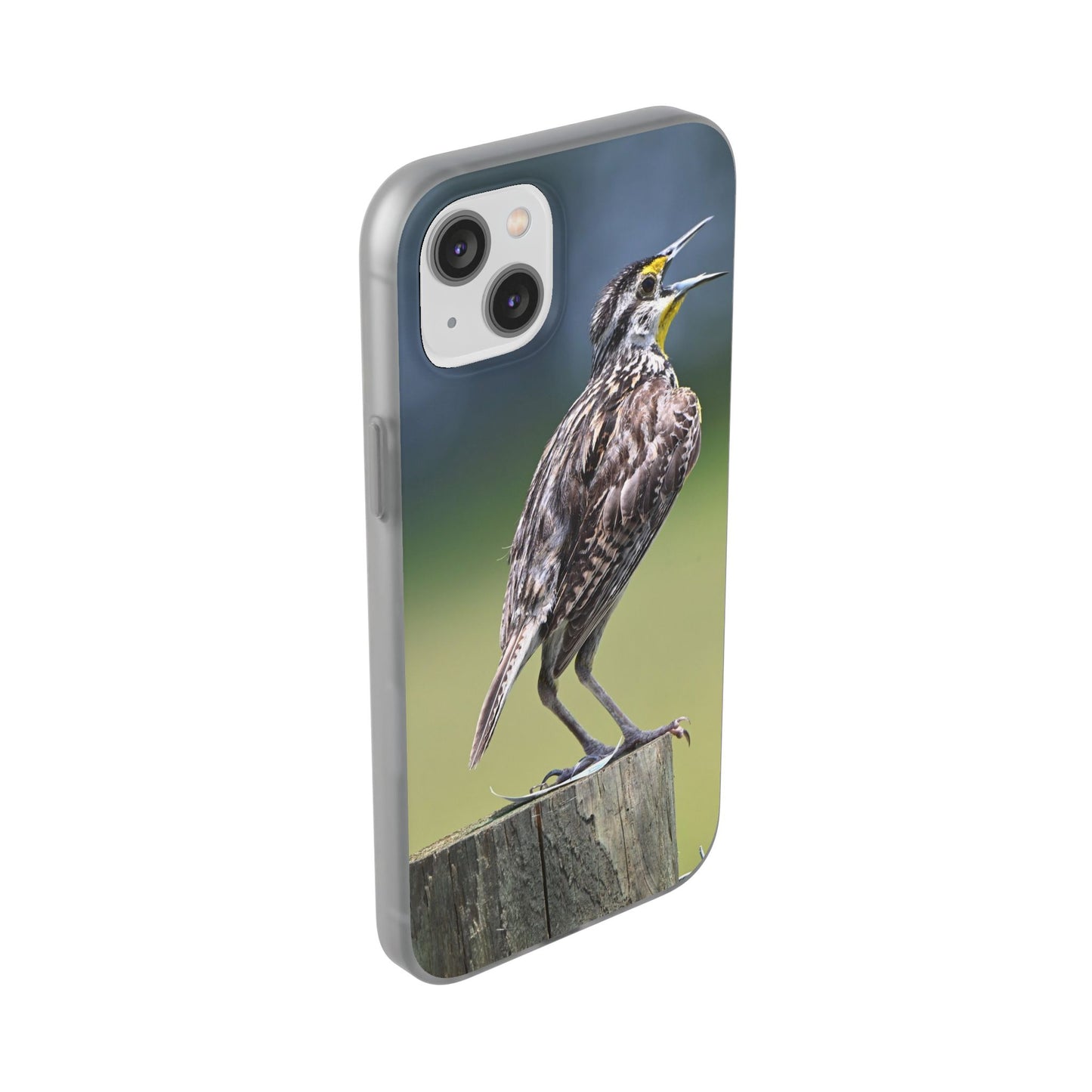 Singing Meadowlark Phone Case – Nature Bird Photo Flexi Case