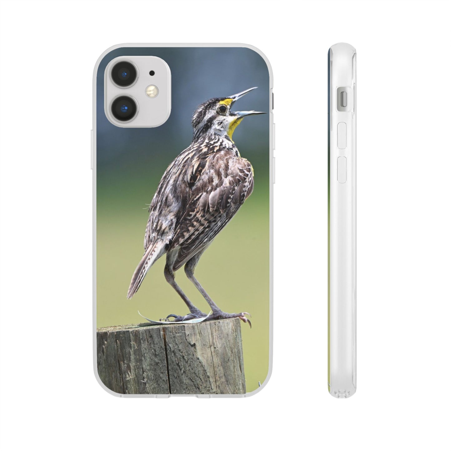 Singing Meadowlark Phone Case – Nature Bird Photo Flexi Case