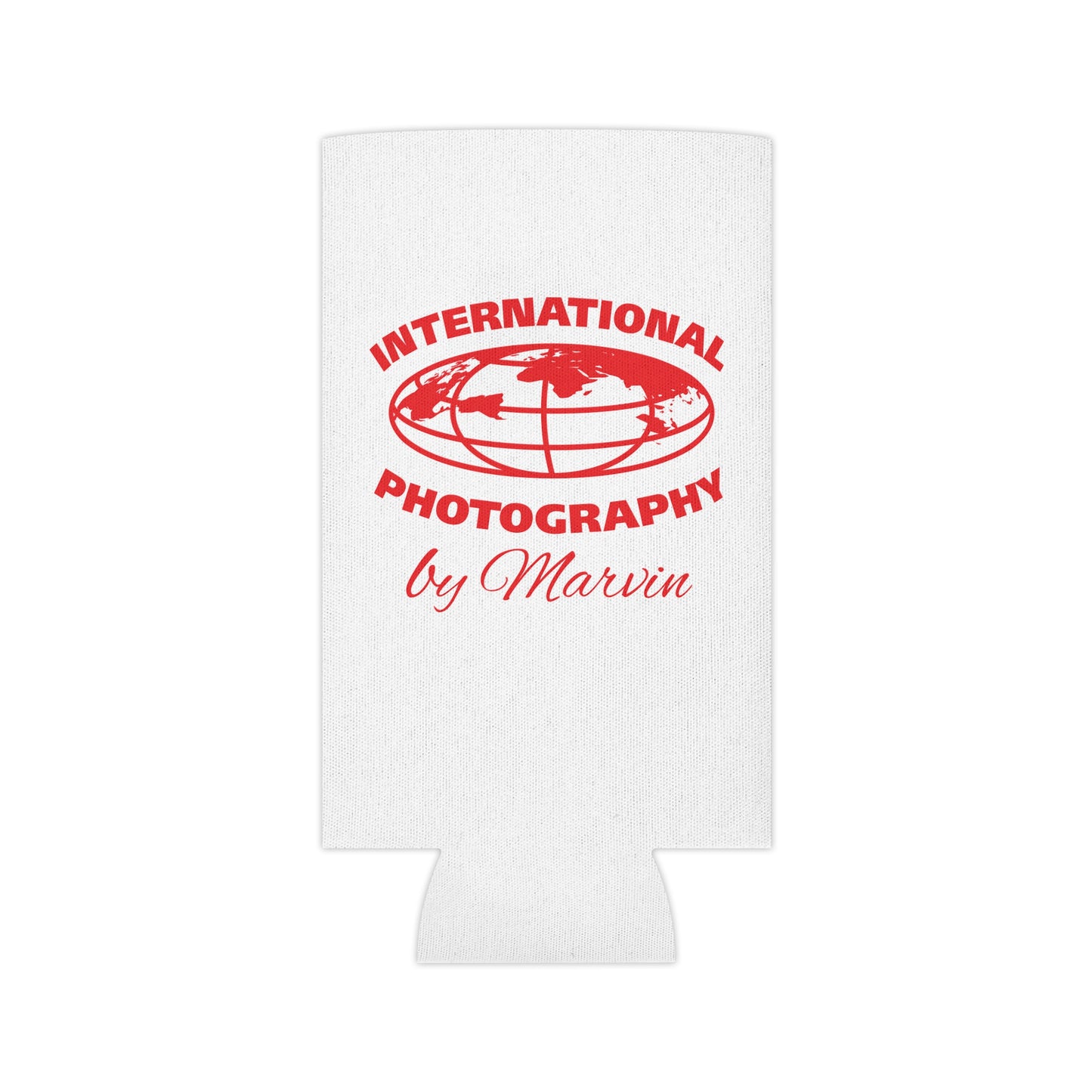 International Photography Can Cooler, Custom Beverage Holder, Unique Gift for Photographers, Party Favor, Drink Insulator