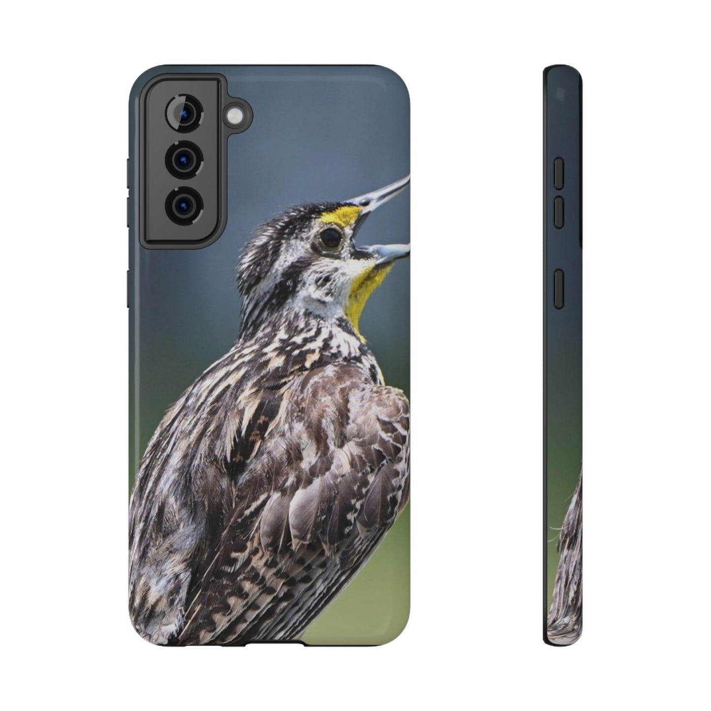 Western Meadowlark Photo Phone Case — Impact-Resistant Protective Cover