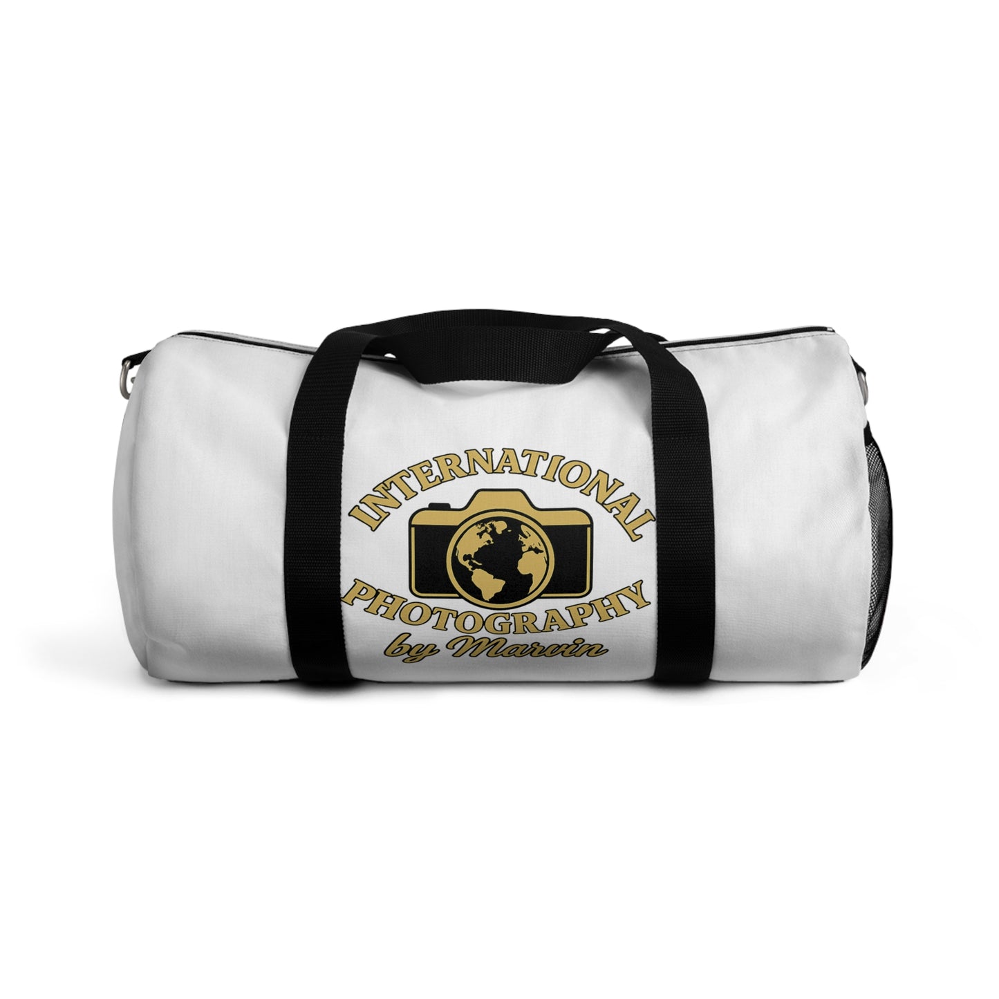 International Photography Duffel Bag - 'International Photography by Miranda' Logo Travel Gym Bag