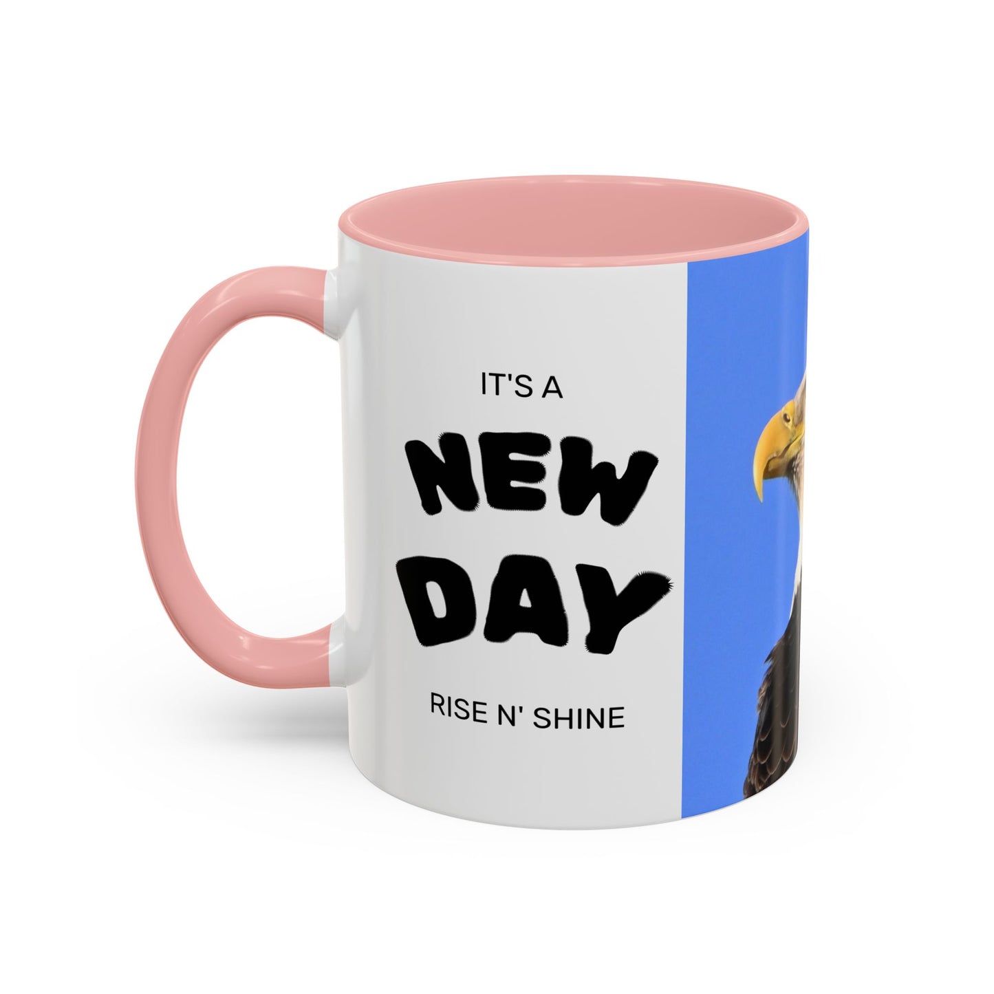 Bald Eagle Accent Coffee Mug – Patriotic Wildlife Ceramic 11/15oz