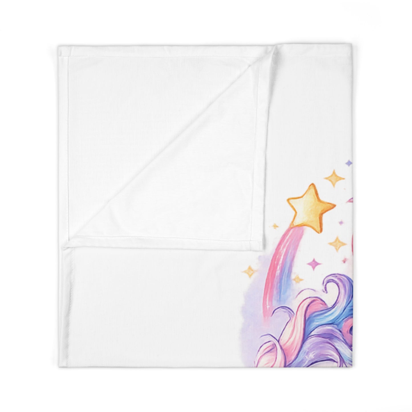 Dream Big Always Unicorn Baby Swaddle Blanket — Soft Newborn Nursery Throw
