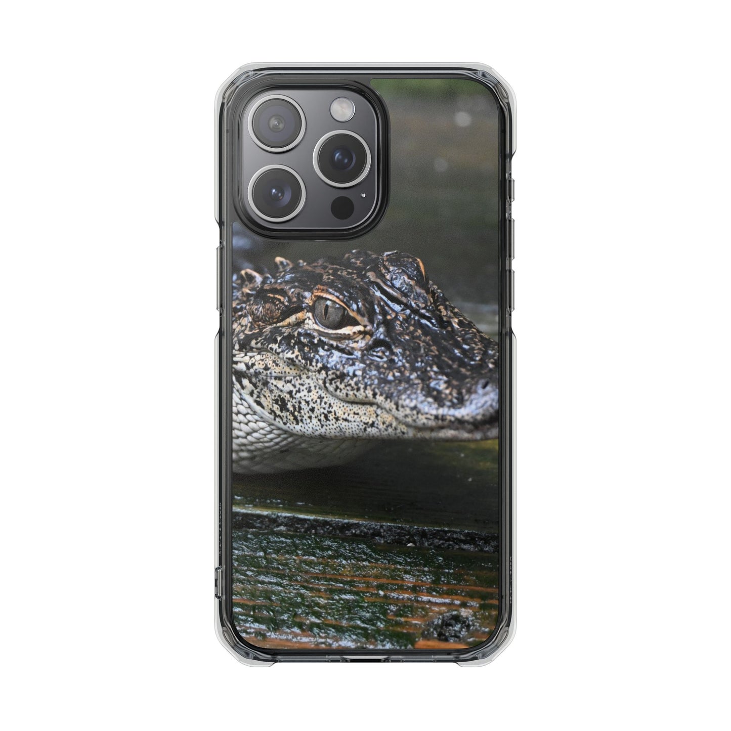 Clear Impact Phone Cases featuring Unique Wildlife Design, Alligator Art, Eco-Friendly Protection, Perfect Gift for Nature Lovers, [...]