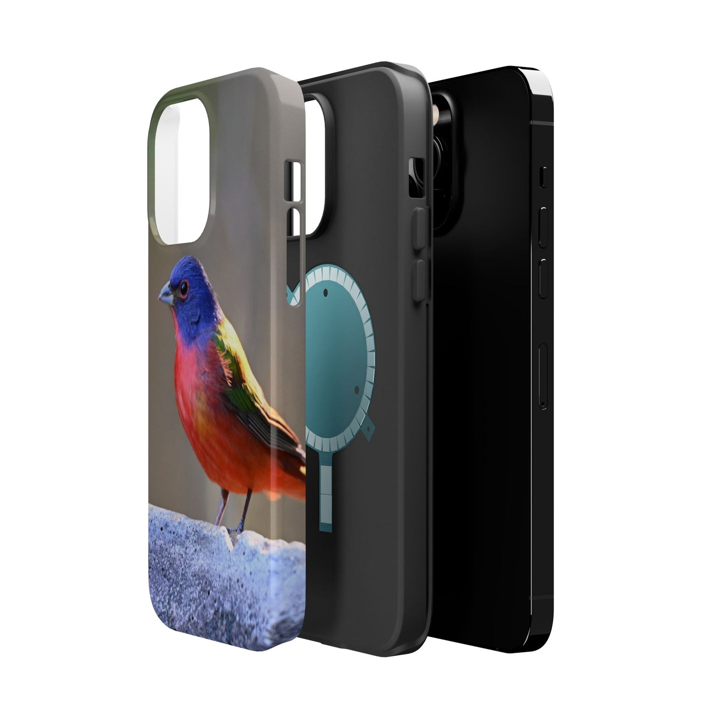 Colorful Bird Phone Case, Magnetic Tough Cases, Nature Lover Gift, Wildlife Phone Cover, Eco-Friendly Tech Accessories