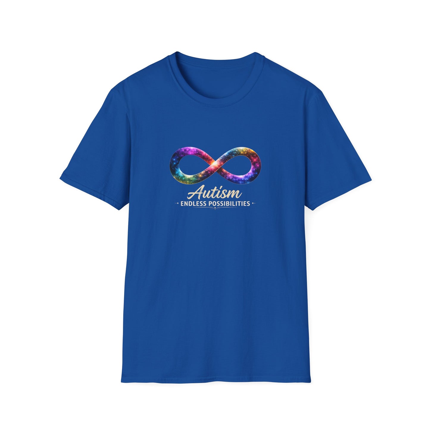 Autism Infinity Symbol T-Shirt — Colorful Galaxy Neurodiversity Tee