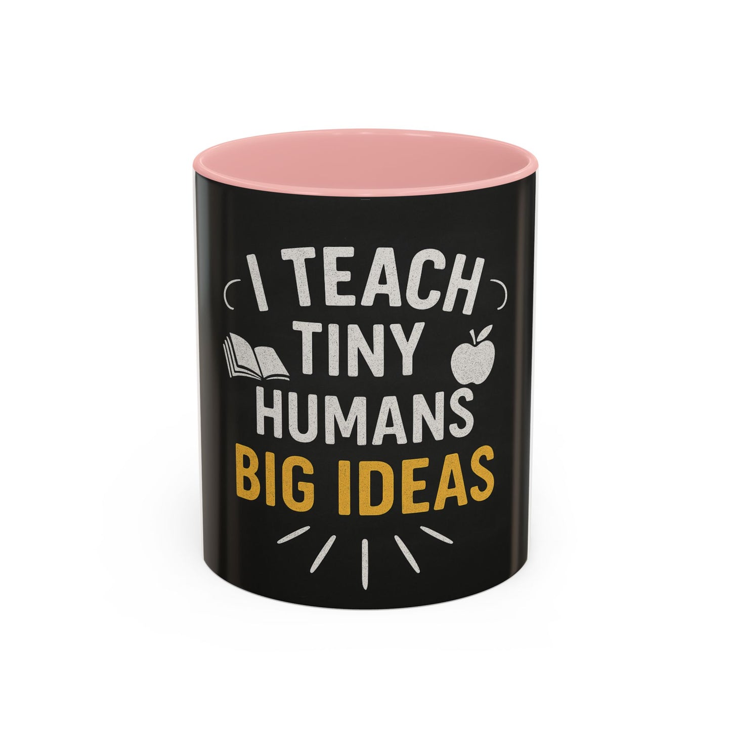Teacher's Motivational Coffee Mug | I Teach Tiny Humans Big Ideas | Gift for Educators, Classroom Decor, School Supplies