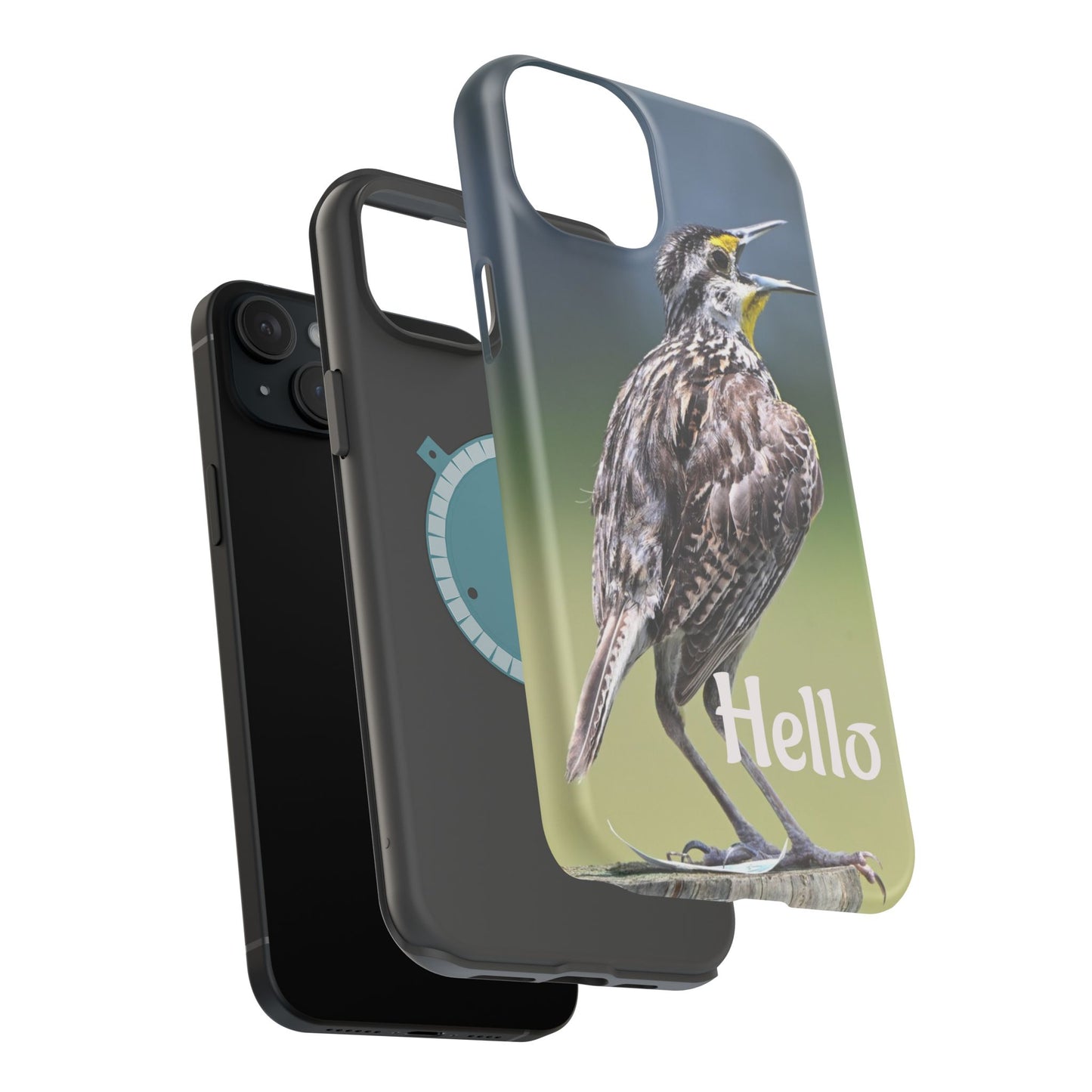 Bird-Themed Magnetic Tough Cases with 'Hello', Stylish Phone Protectors, Gifts for Nature Lovers, Birdwatching Accessories, Wildlife [...]