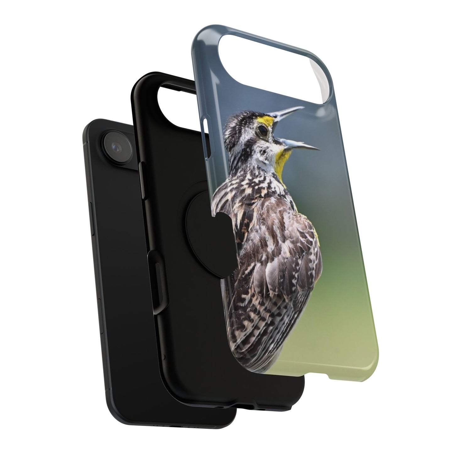 Western Meadowlark Photo Phone Case — Impact-Resistant Protective Cover