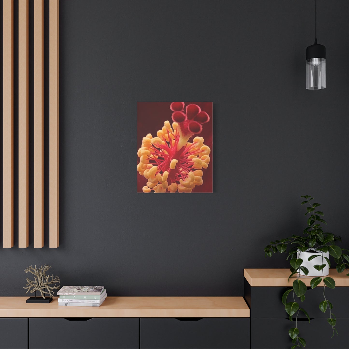 Floral Canvas Art Print, Stretched Wall Decor, Home Decor, Botanical Artwork, Modern Wall Art, Gift for Flower Lovers
