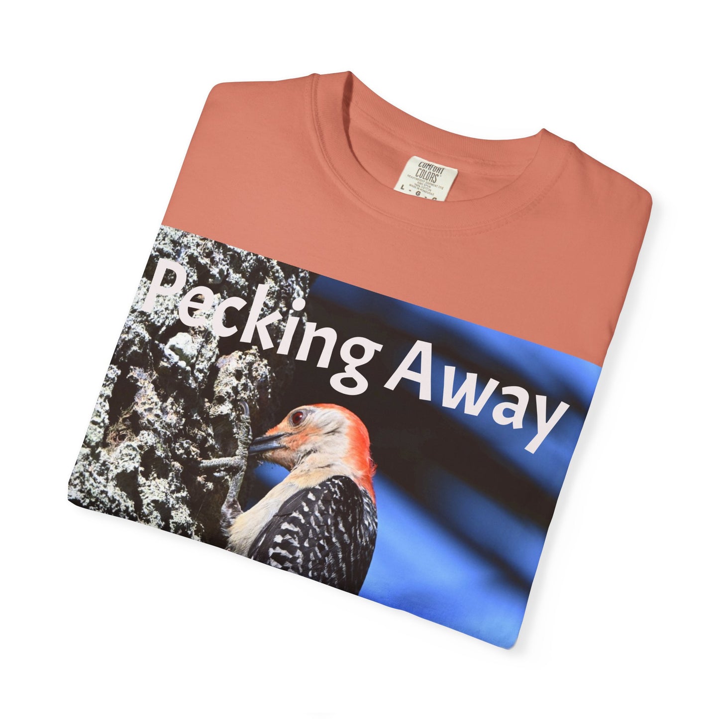 Nature Lover's Unisex T-Shirt - Eco-Friendly Tee with 'Pecking Away' Design, Gift for Birdwatchers, Nature Gifts, Casual Wear, [...]