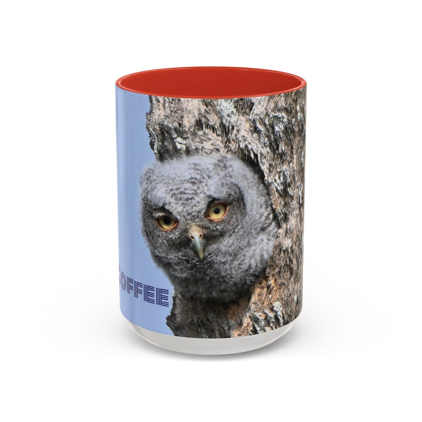Accent Coffee Mug with Owl Design, Perfect Gift for Coffee Lovers, Home Office Decor, Nature Enthusiast Gift, Animal Lover Mug