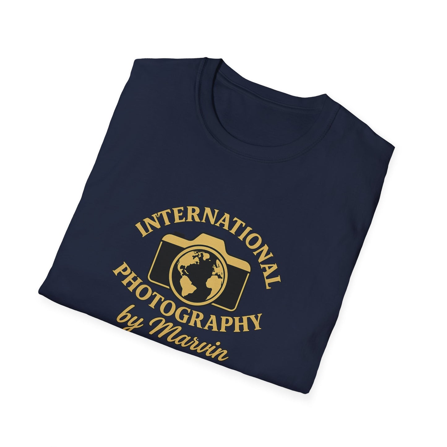 International Photography Graphic T‑Shirt — "International Photography by Marcin" Vintage Logo Tee