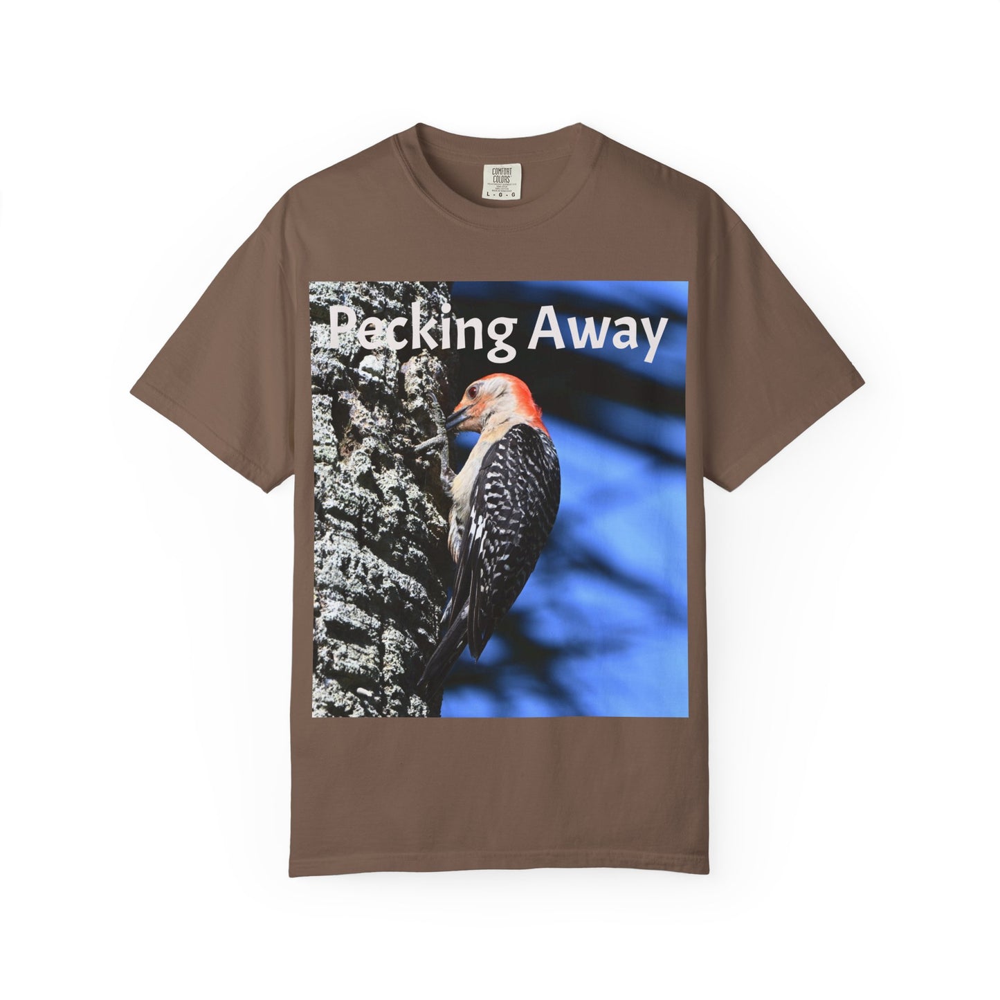 Nature Lover's Unisex T-Shirt - Eco-Friendly Tee with 'Pecking Away' Design, Gift for Birdwatchers, Nature Gifts, Casual Wear, [...]