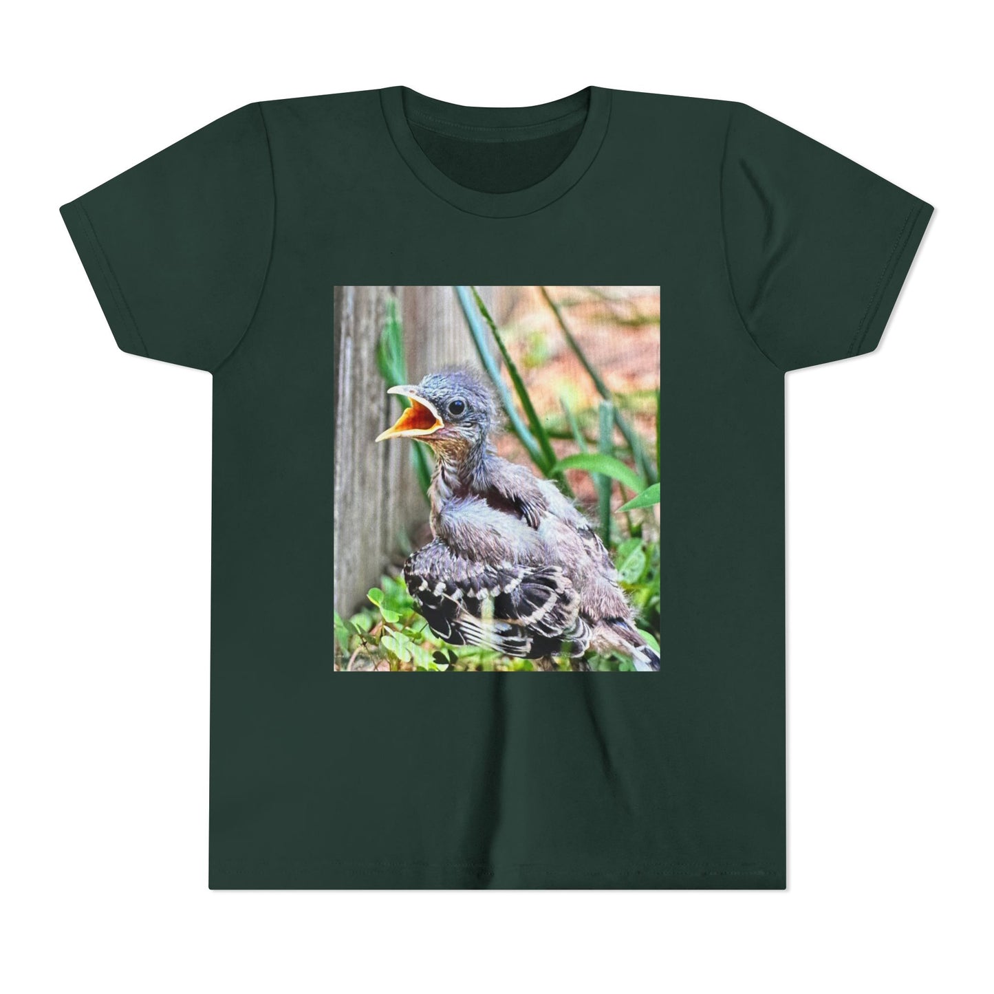 Youth Bird Graphic Tee - Cute Baby Bird T-Shirt, Nature Lovers Gift, Kids Apparel, Animal Tee, Spring Fashion, Eco-Friendly