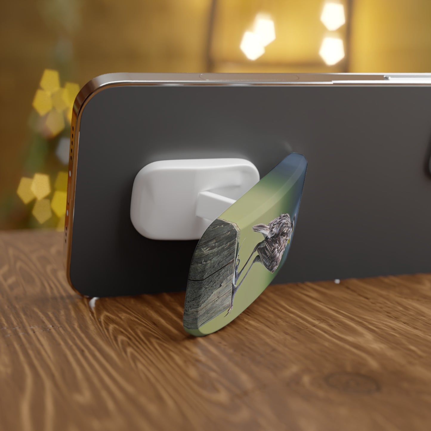 Meadowlark Phone Grip — Singing Bird Click-On Stand
