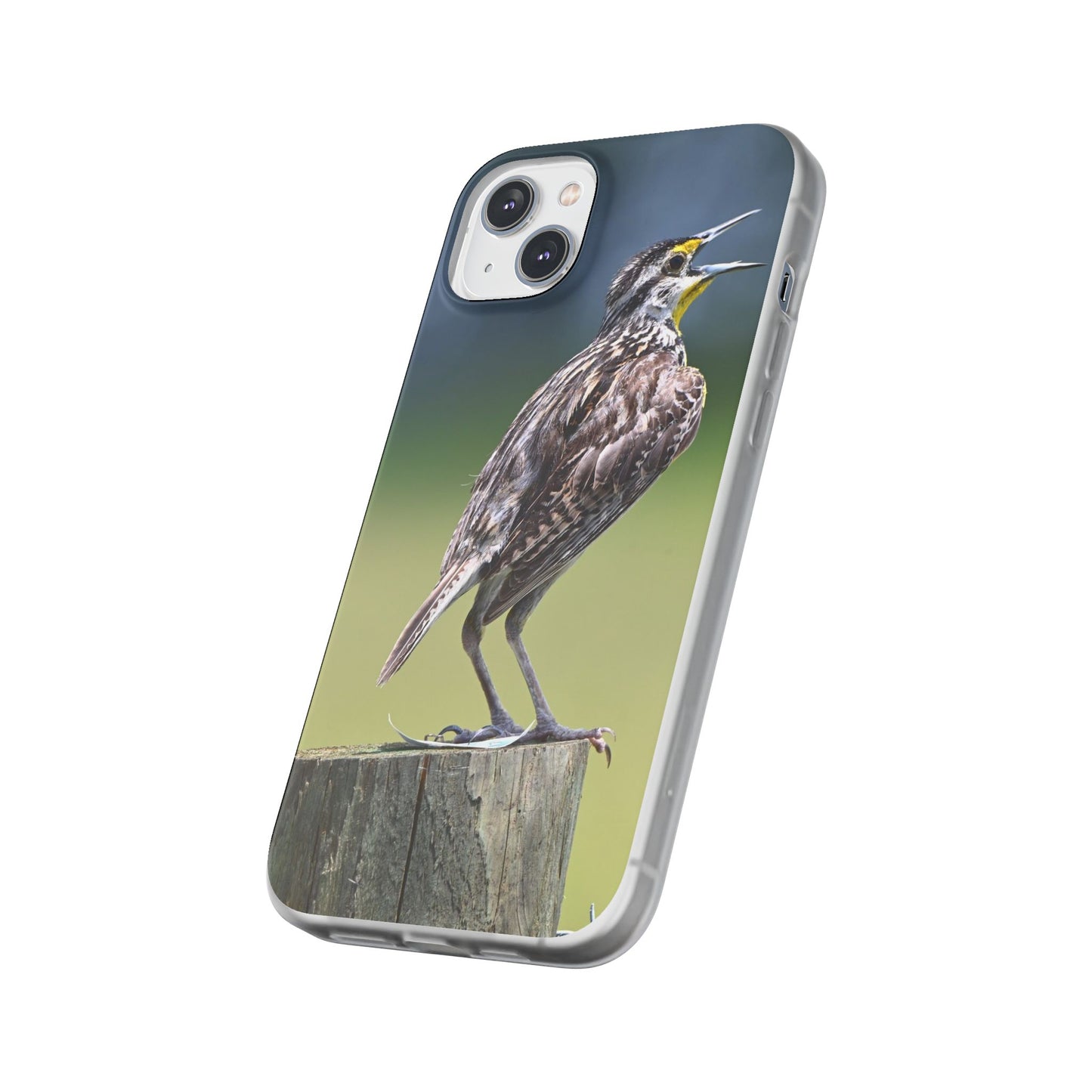 Singing Meadowlark Phone Case – Nature Bird Photo Flexi Case