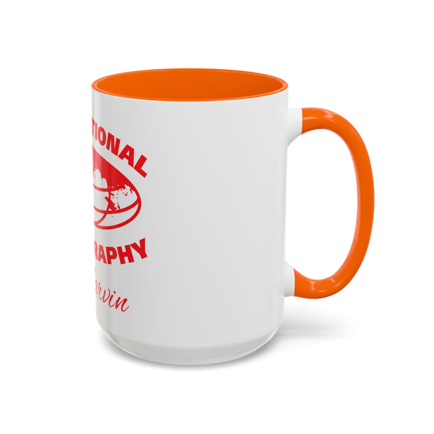 International Photography Accent Mug - Unique Coffee Mug, Gift for Photographers, Travel Mug, Artsy Gifts, Photography Lovers