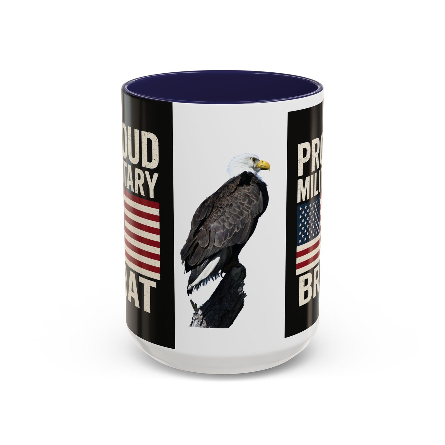 Proud Military Brat Coffee Mug, Veteran Appreciation Gift, Military Family Mug, USA Pride, Father's Day Gift, Patriotic Drinkware