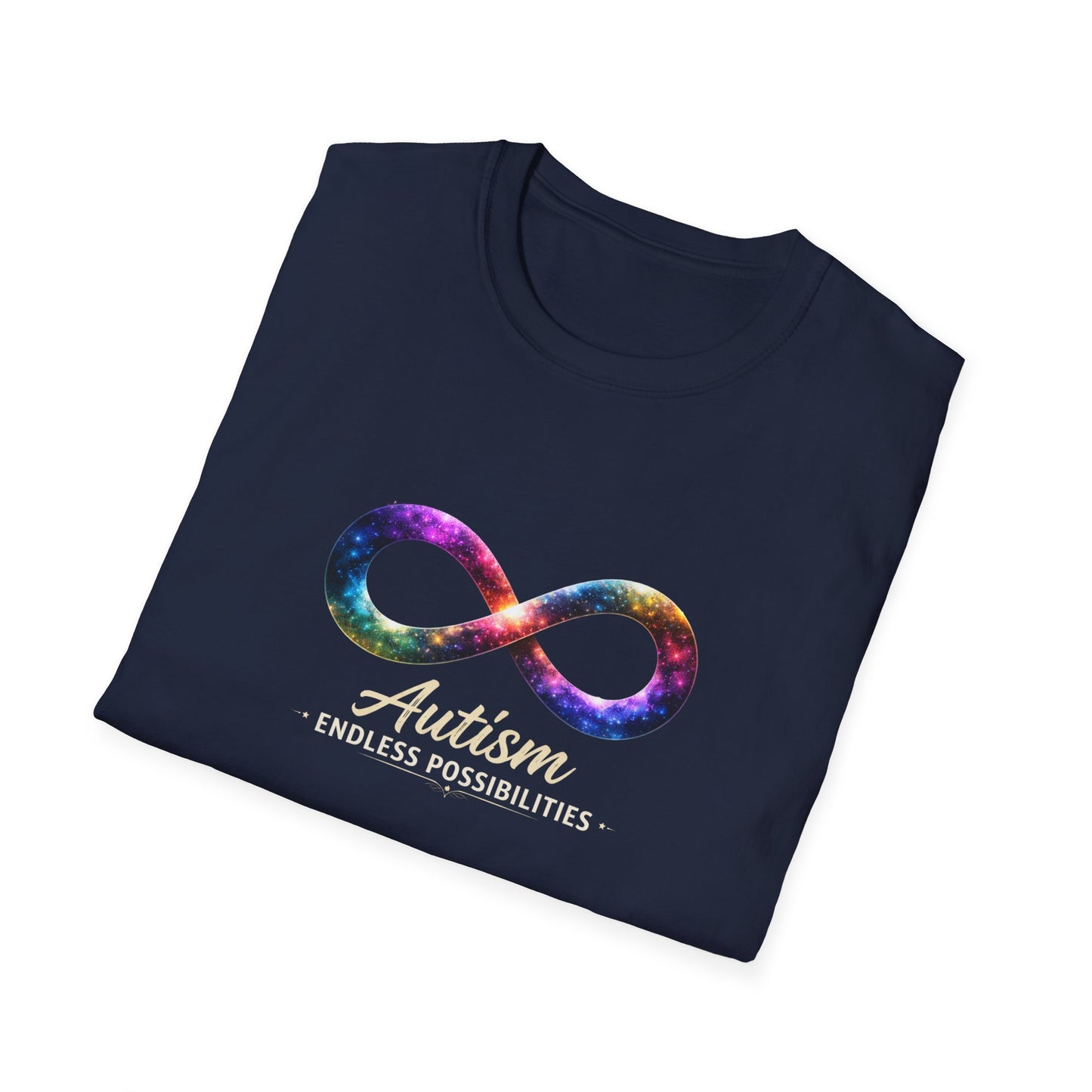 Autism Infinity Symbol T-Shirt — Colorful Galaxy Neurodiversity Tee