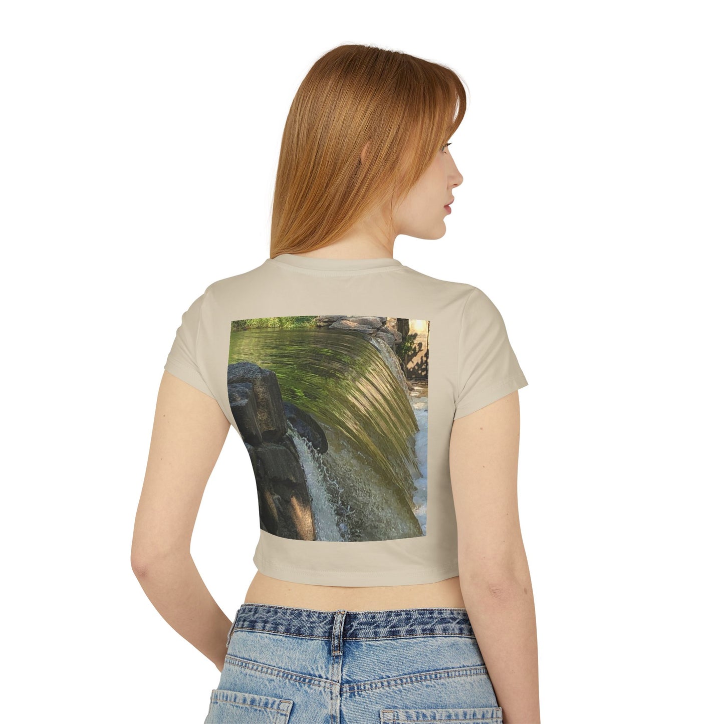 Tranquil Nature Women's Baby Tee | Perfect for Relaxing Days, Eco-Friendly Fashion, Nature Lovers Gift, Casual Wear, Spring/Summer Style