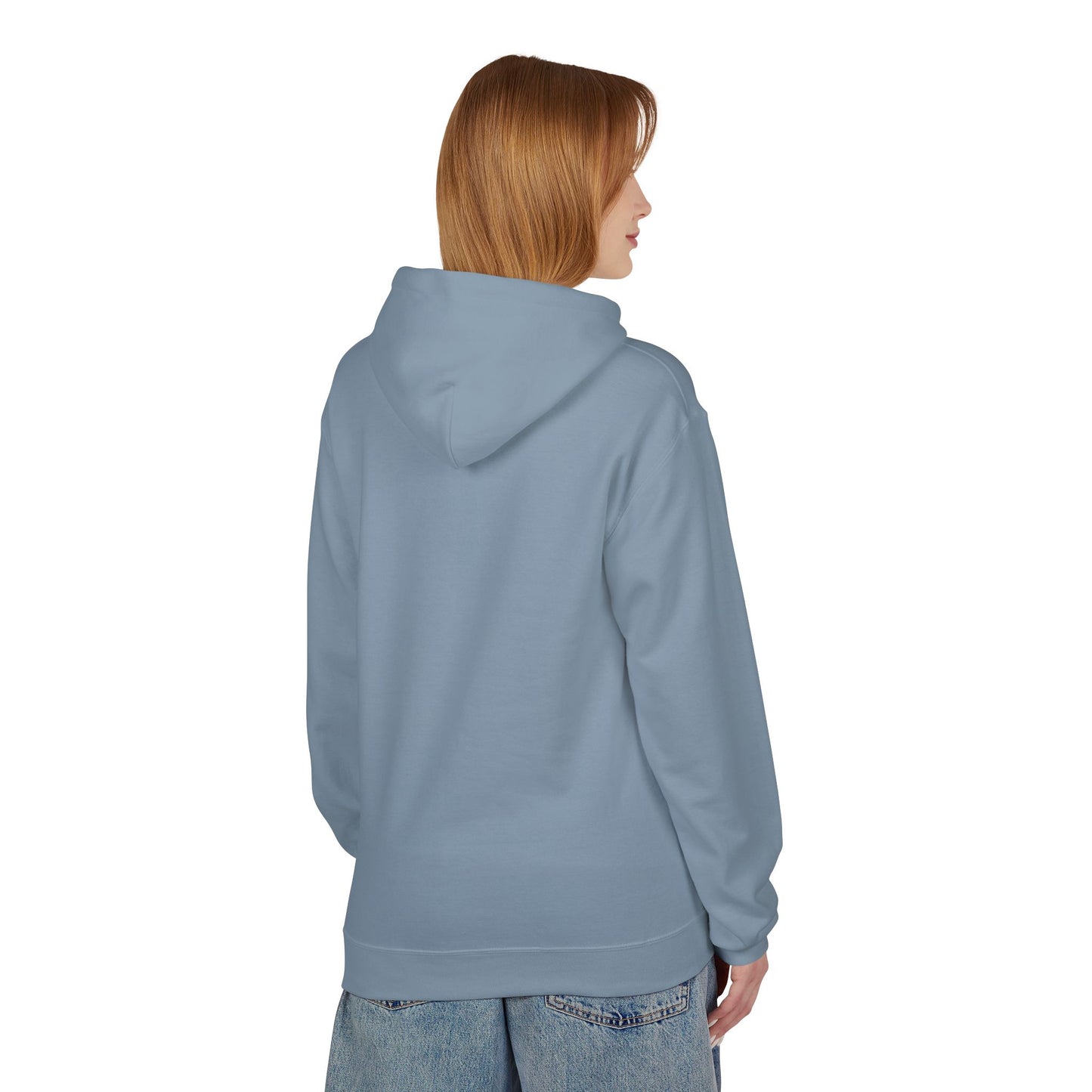 Hoodie — 'Different Not Less, Same World' Rainbow Eye Graphic