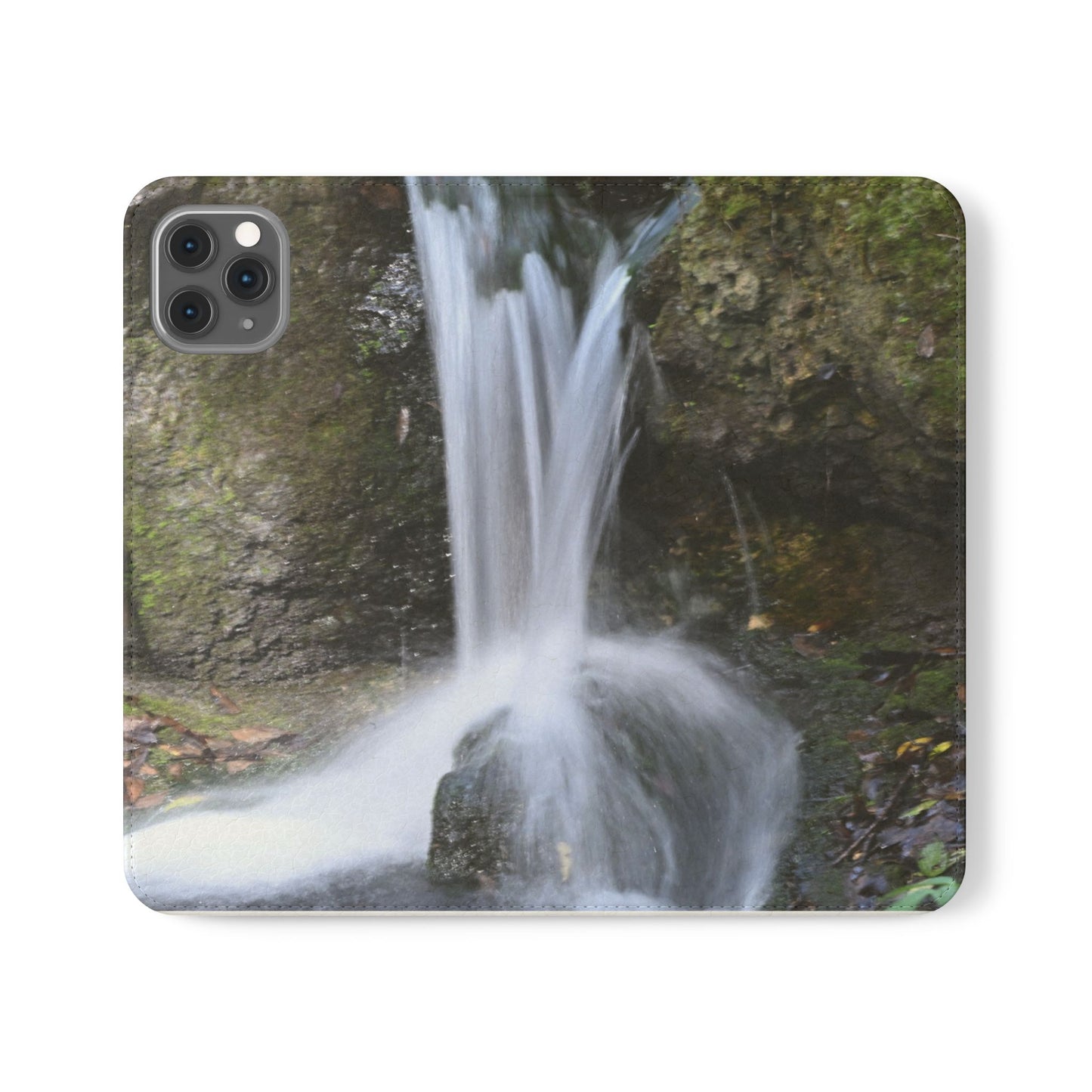 Scenic Waterfall Flip Case, Nature Phone Wallet, Eco-Friendly Phone Accessory, Gift for Nature Lovers, Travel Must-Have
