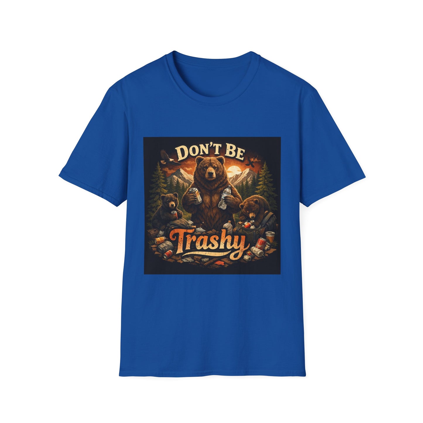 Don’t Be Trashy Bear T-Shirt — Camping / Environmental Conservation Tee