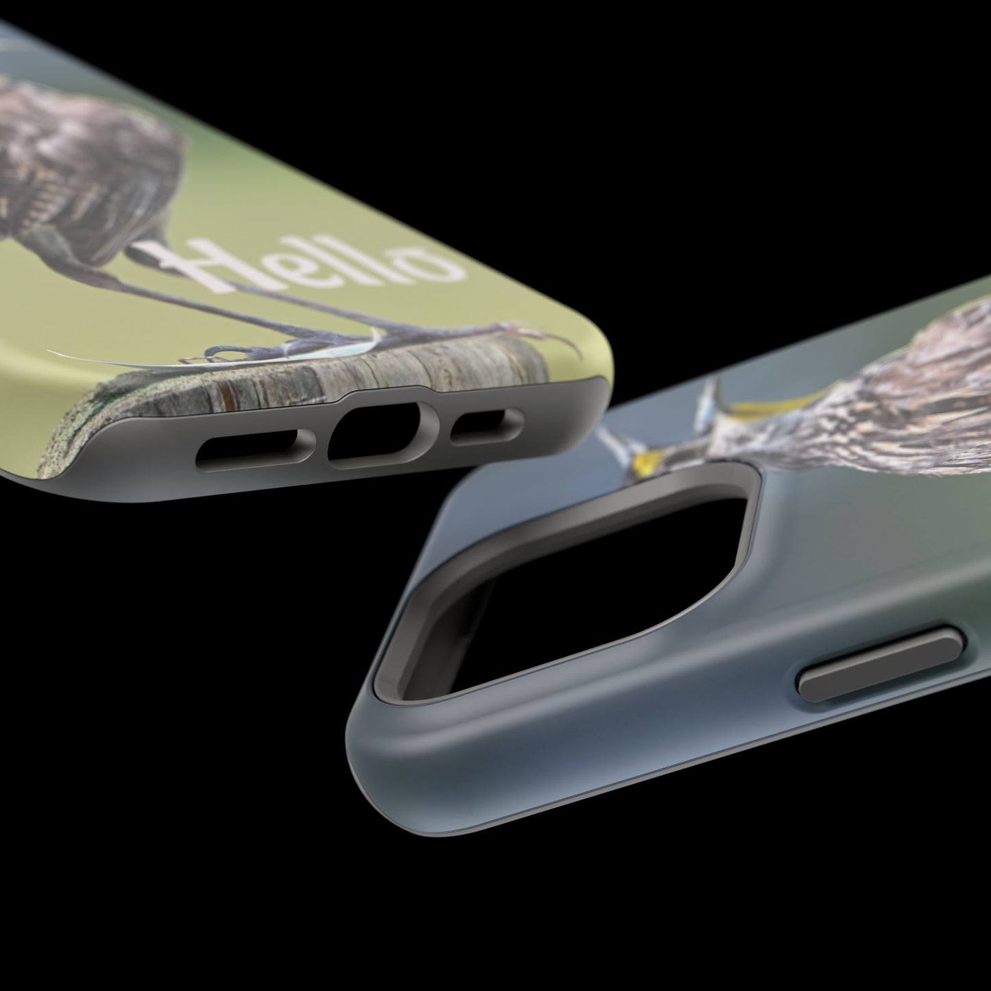 Bird-Themed Magnetic Tough Cases with 'Hello', Stylish Phone Protectors, Gifts for Nature Lovers, Birdwatching Accessories, Wildlife [...]