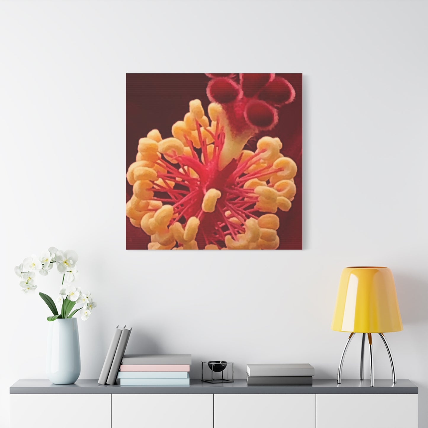 Floral Canvas Art Print, Stretched Wall Decor, Home Decor, Botanical Artwork, Modern Wall Art, Gift for Flower Lovers