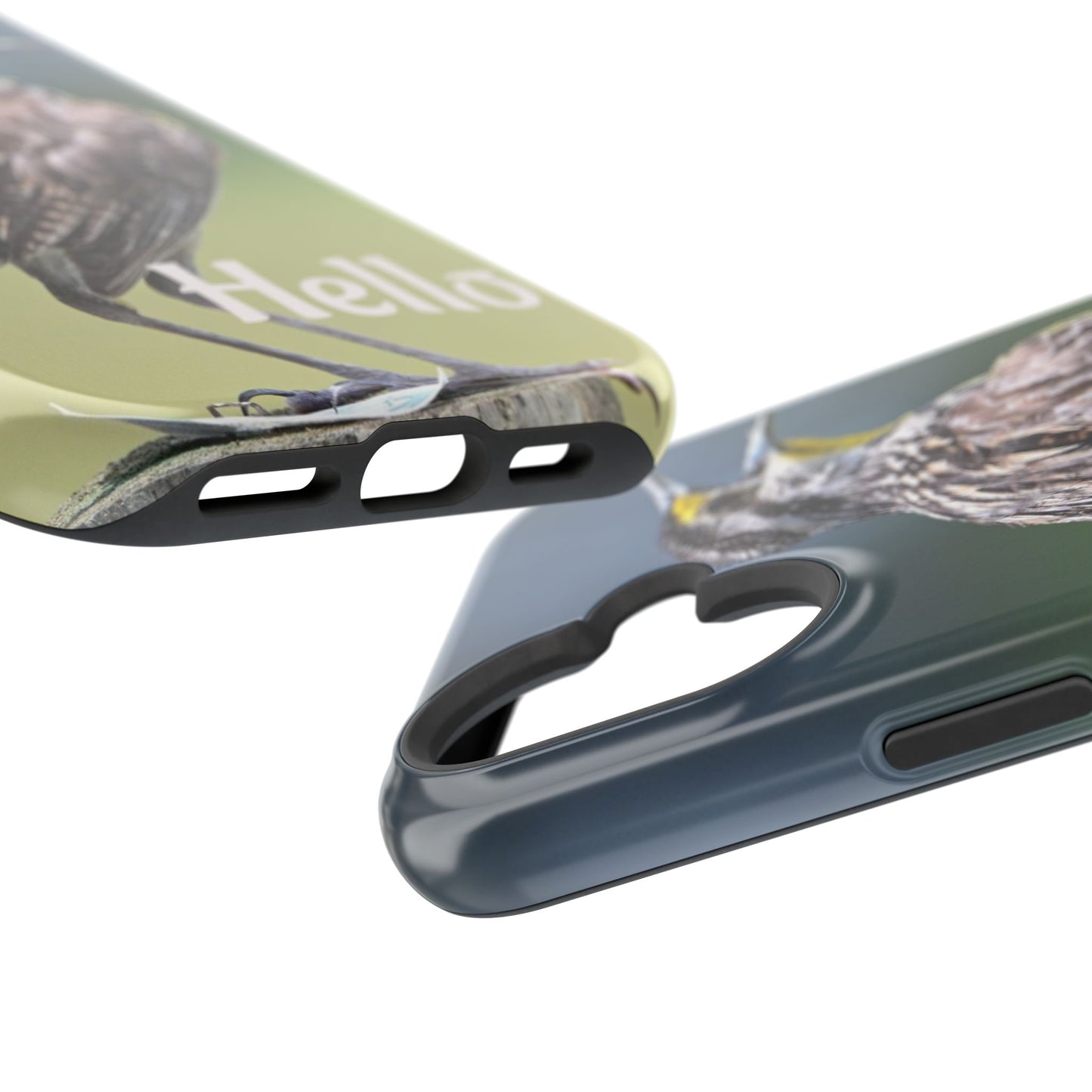 Bird-Themed Magnetic Tough Cases with 'Hello', Stylish Phone Protectors, Gifts for Nature Lovers, Birdwatching Accessories, Wildlife [...]