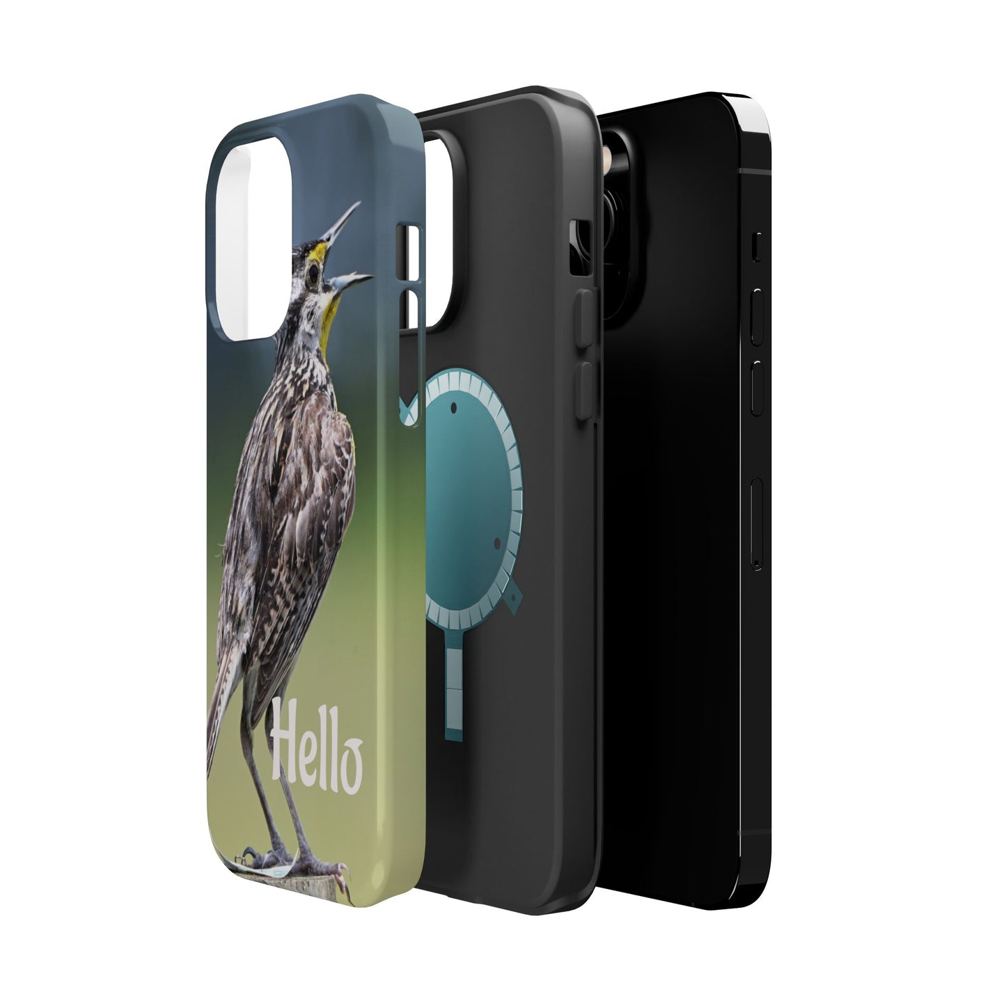 Bird-Themed Magnetic Tough Cases with 'Hello', Stylish Phone Protectors, Gifts for Nature Lovers, Birdwatching Accessories, Wildlife [...]