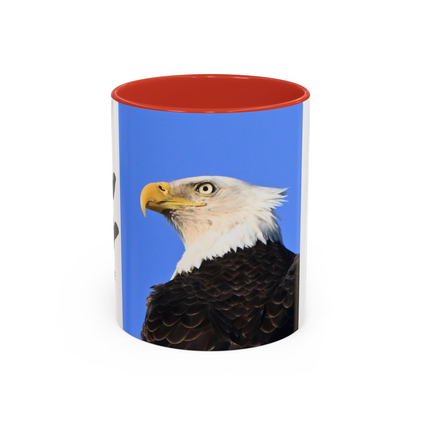 Bald Eagle Accent Coffee Mug – Patriotic Wildlife Ceramic 11/15oz