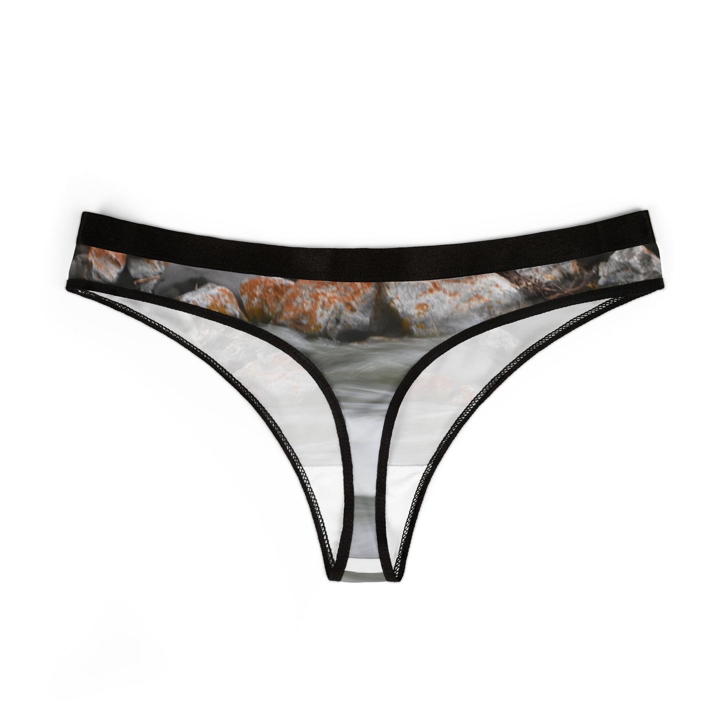 Women's Thongs with Scenic Print, Comfortable Underwear, Fashionable Intimates, Travel Inspiration, Unique Gift for Her