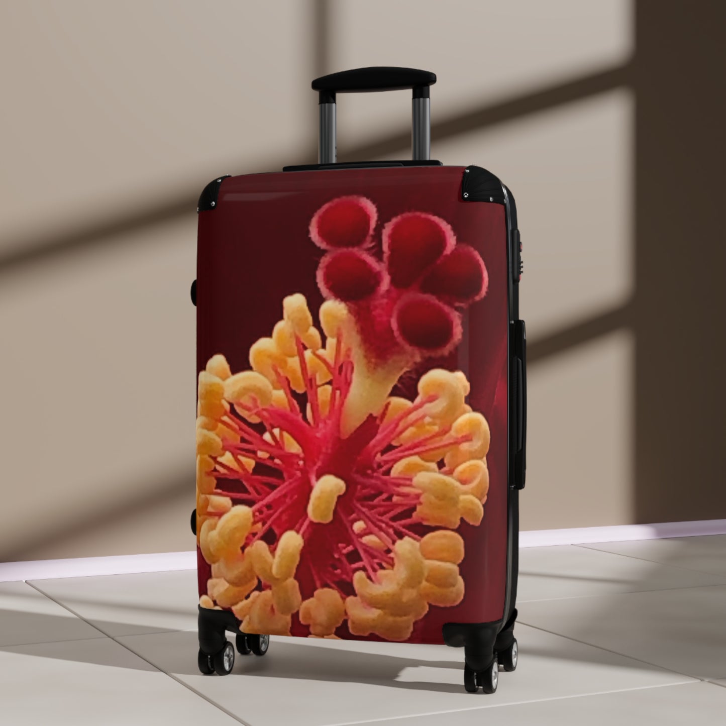 Flower Blossom Suitcase, Luggage with Floral Design, Travel Gear, Stylish Travel Accessory, Unique Gifts for Travelers, Vacation Essentials