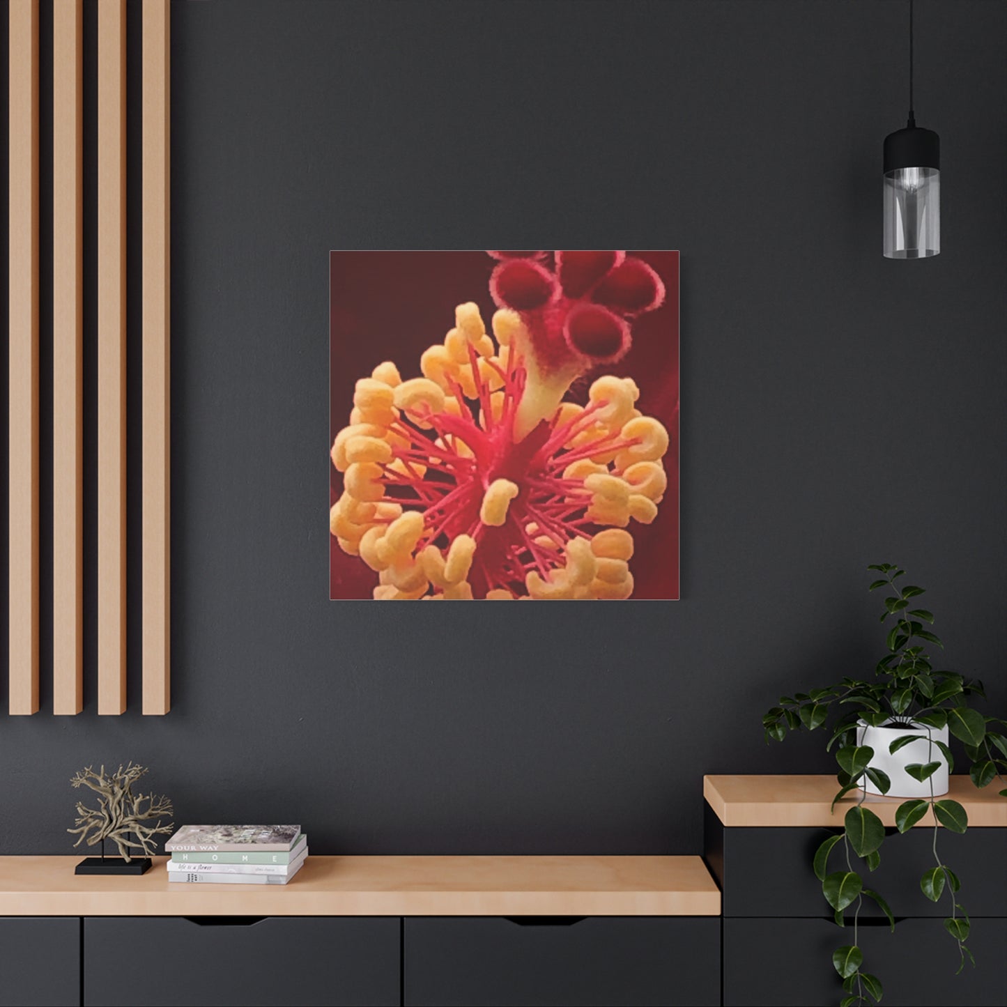 Floral Canvas Art Print, Stretched Wall Decor, Home Decor, Botanical Artwork, Modern Wall Art, Gift for Flower Lovers