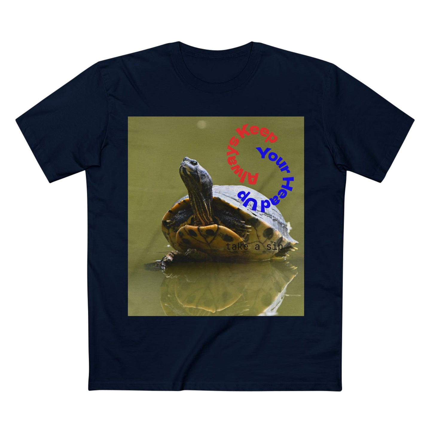 Turtle Photo Tee — 'Hold Your Head Up' Graphic Shirt