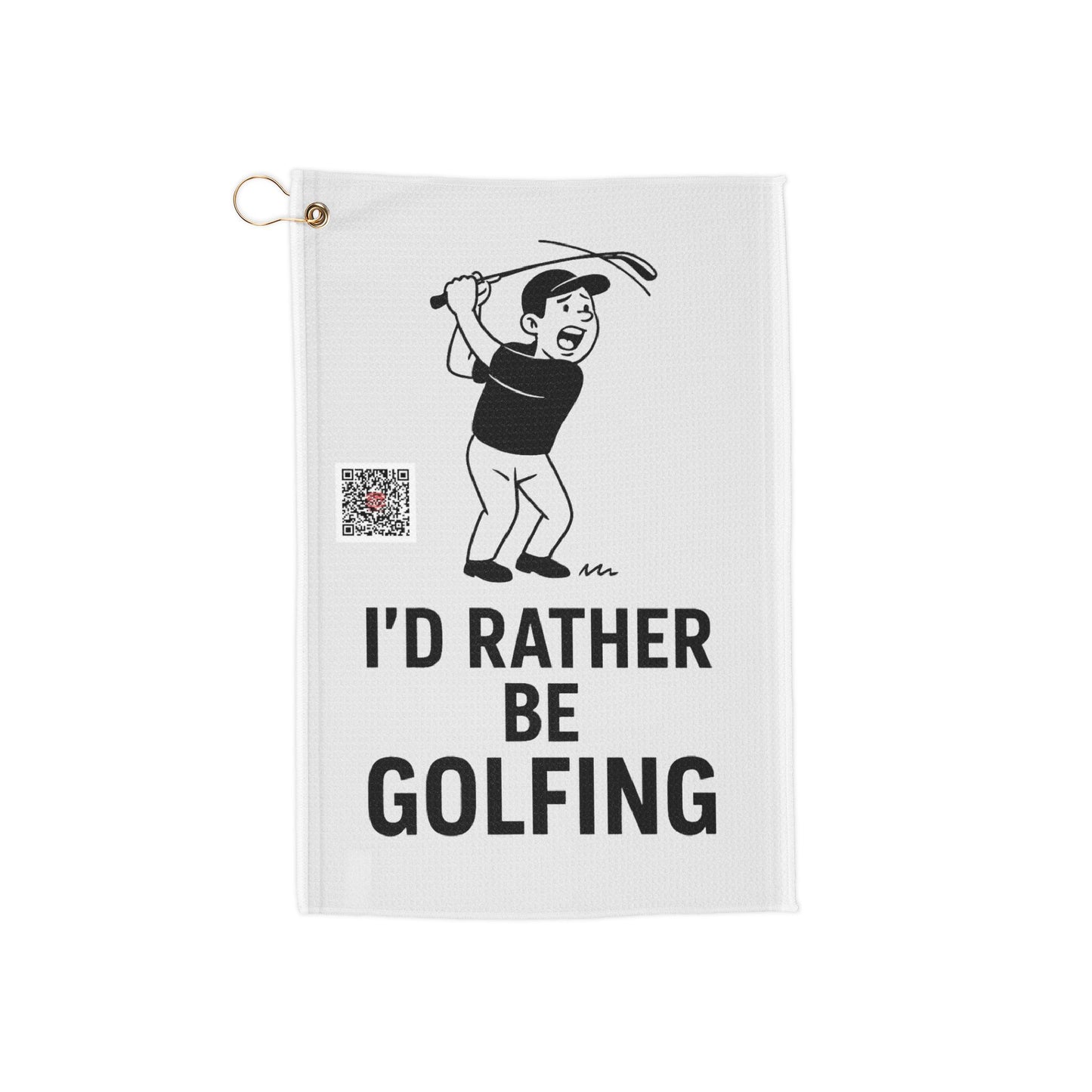 Golf Towel - I'd Rather Be Golfing, Fun Golfing Accessory, Ideal Gift for Golf Lovers, Perfect for Father's Day, Unique Golf Gifts