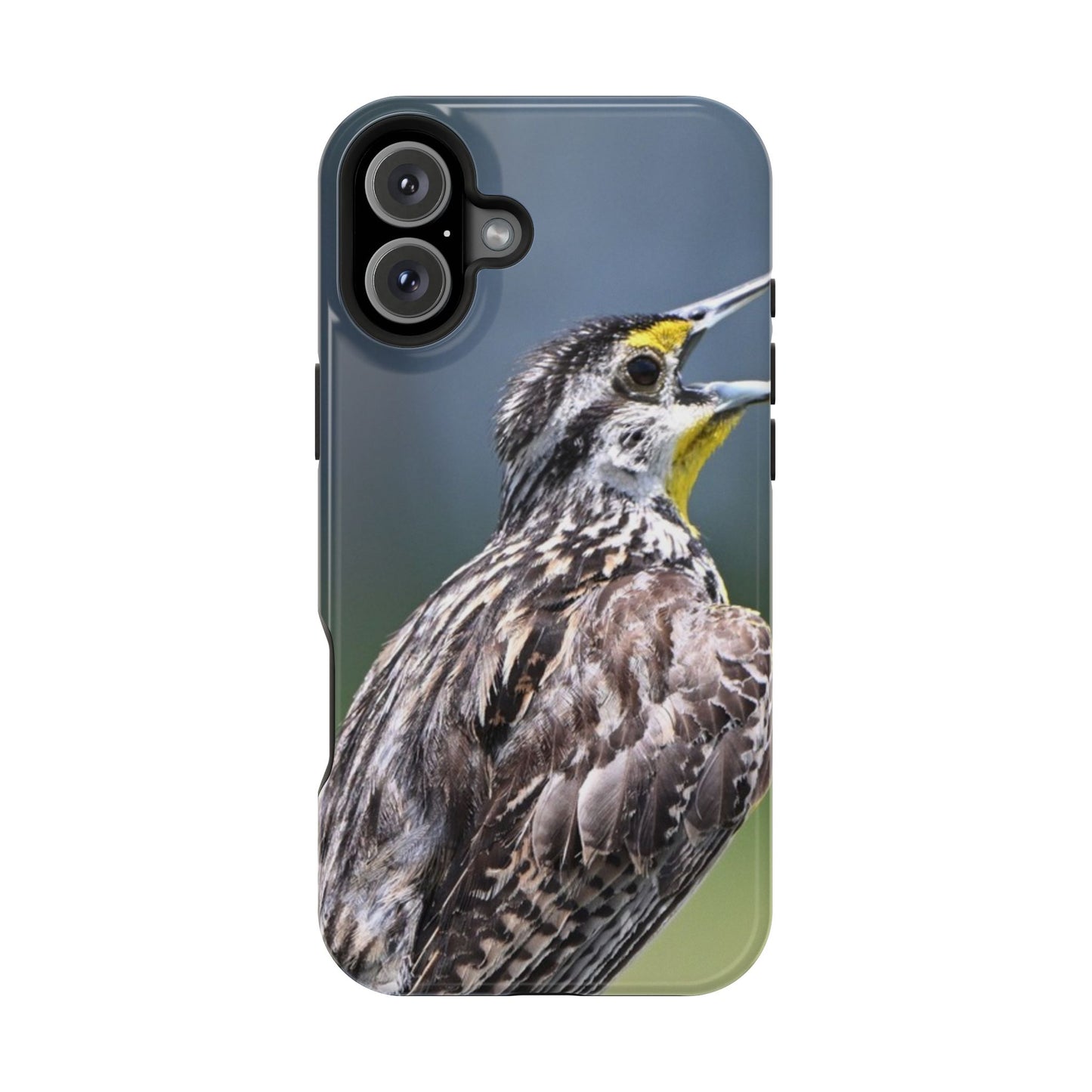 Western Meadowlark Photo Phone Case — Impact-Resistant Protective Cover