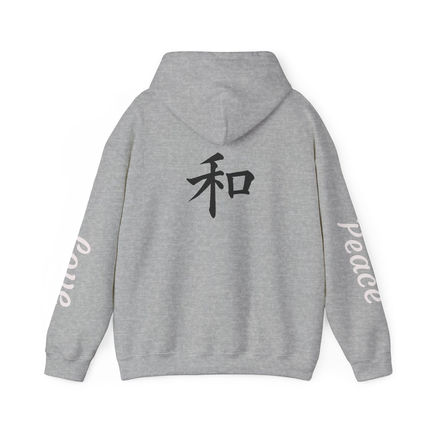 Unisex Love & Peace Hoodie - Cozy Streetwear, Gift for Friends, Casual Wear, Unique Fashion Statement, Zen Vibes