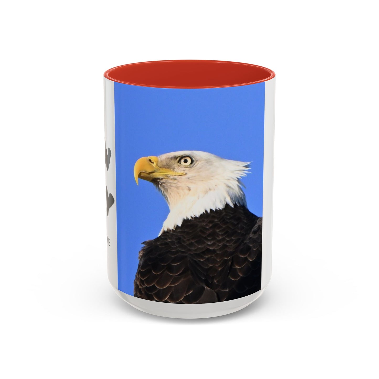 Bald Eagle Accent Coffee Mug – Patriotic Wildlife Ceramic 11/15oz