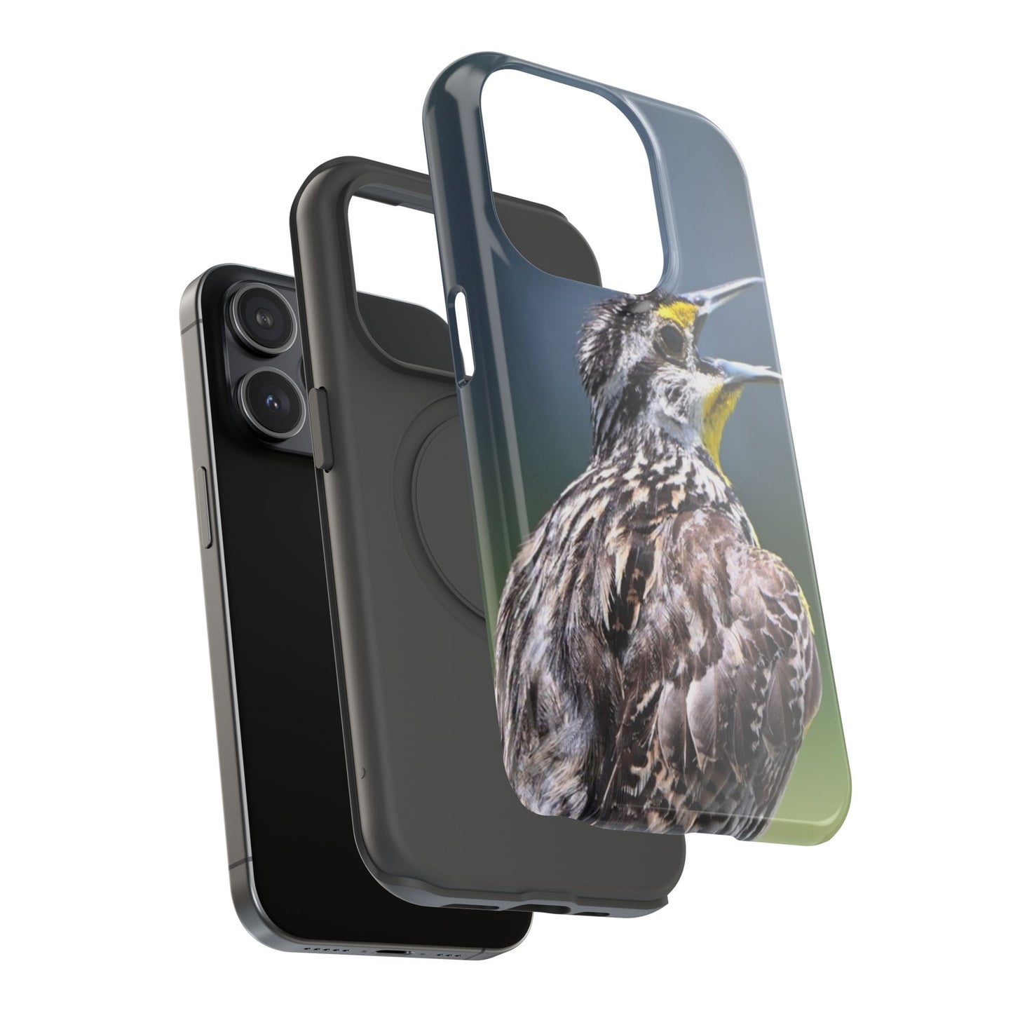 Western Meadowlark Photo Phone Case — Impact-Resistant Protective Cover