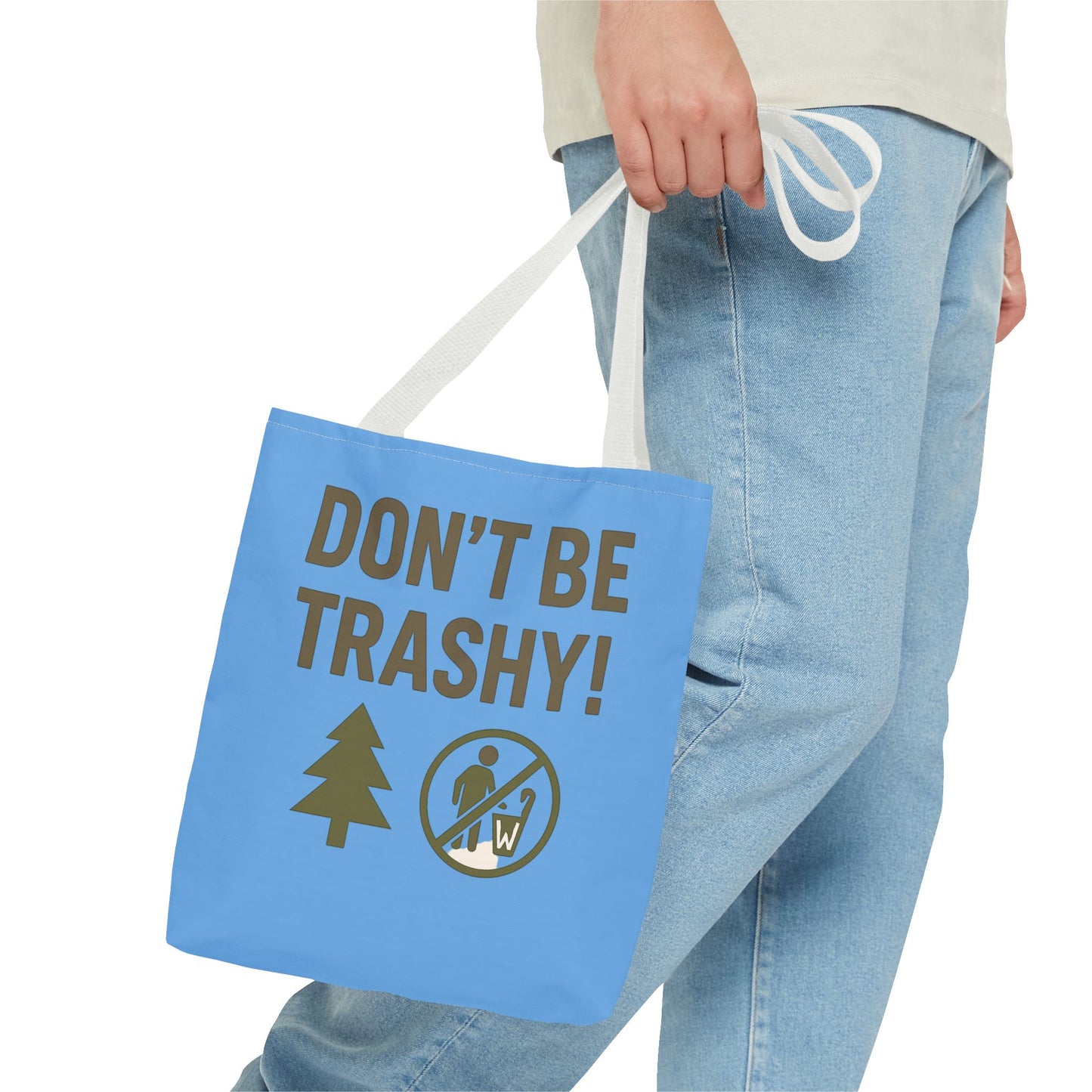 Eco-Friendly Tote Bag - "Don't Be Trashy" | Reusable Shopping Bag, Gift for Environmentalists, Beach Bag, Everyday Carry