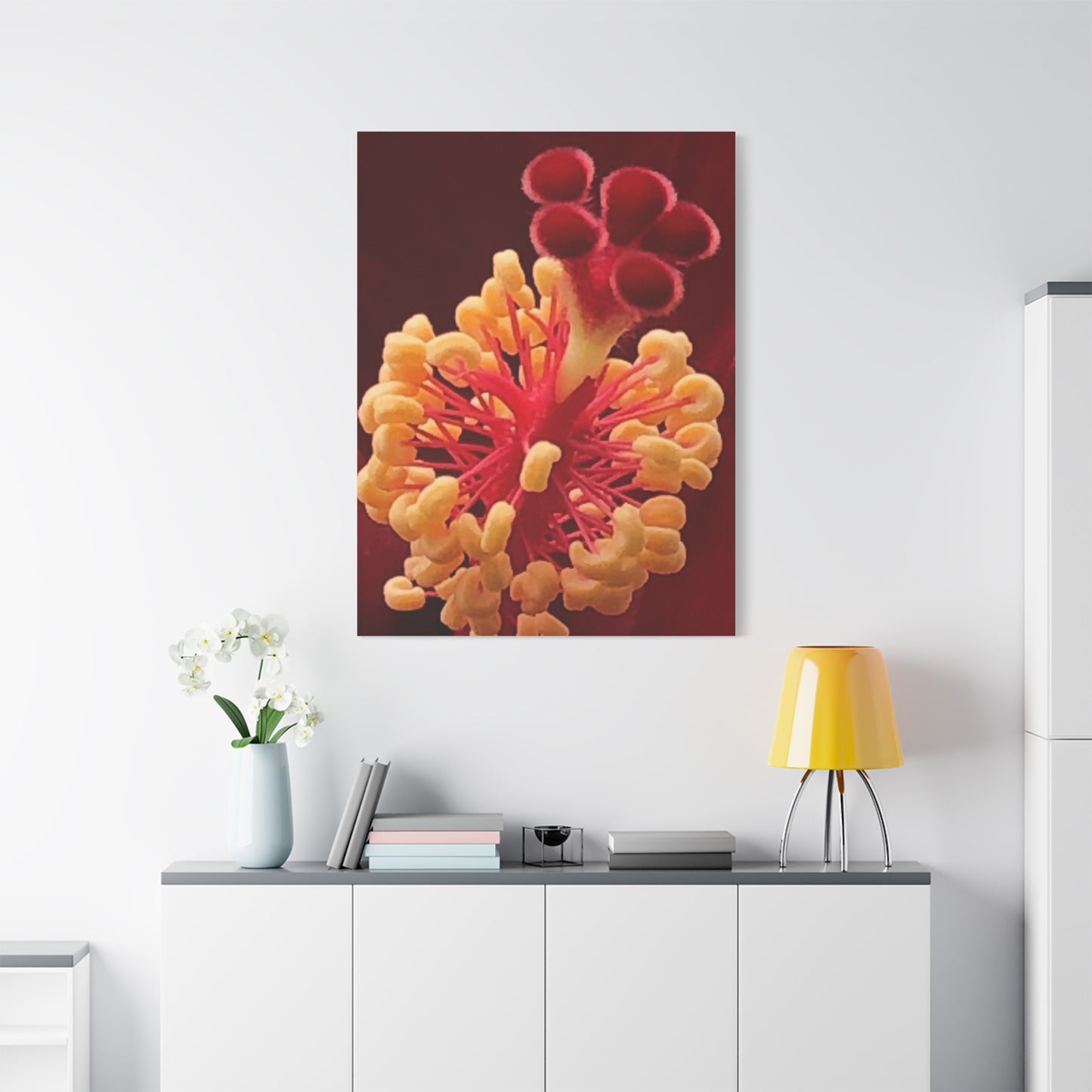 Floral Canvas Art Print, Stretched Wall Decor, Home Decor, Botanical Artwork, Modern Wall Art, Gift for Flower Lovers