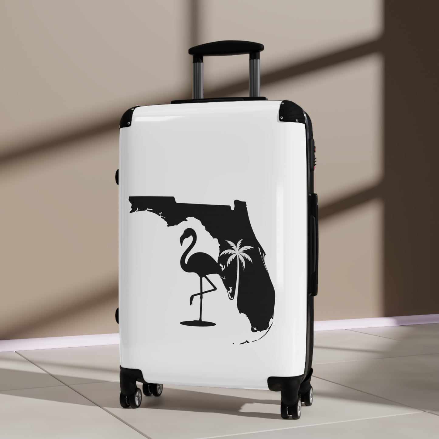 Tropical Florida Suitcase, Travel Bag, Personalized Luggage, Vacation Accessory, Summer Travel Gear