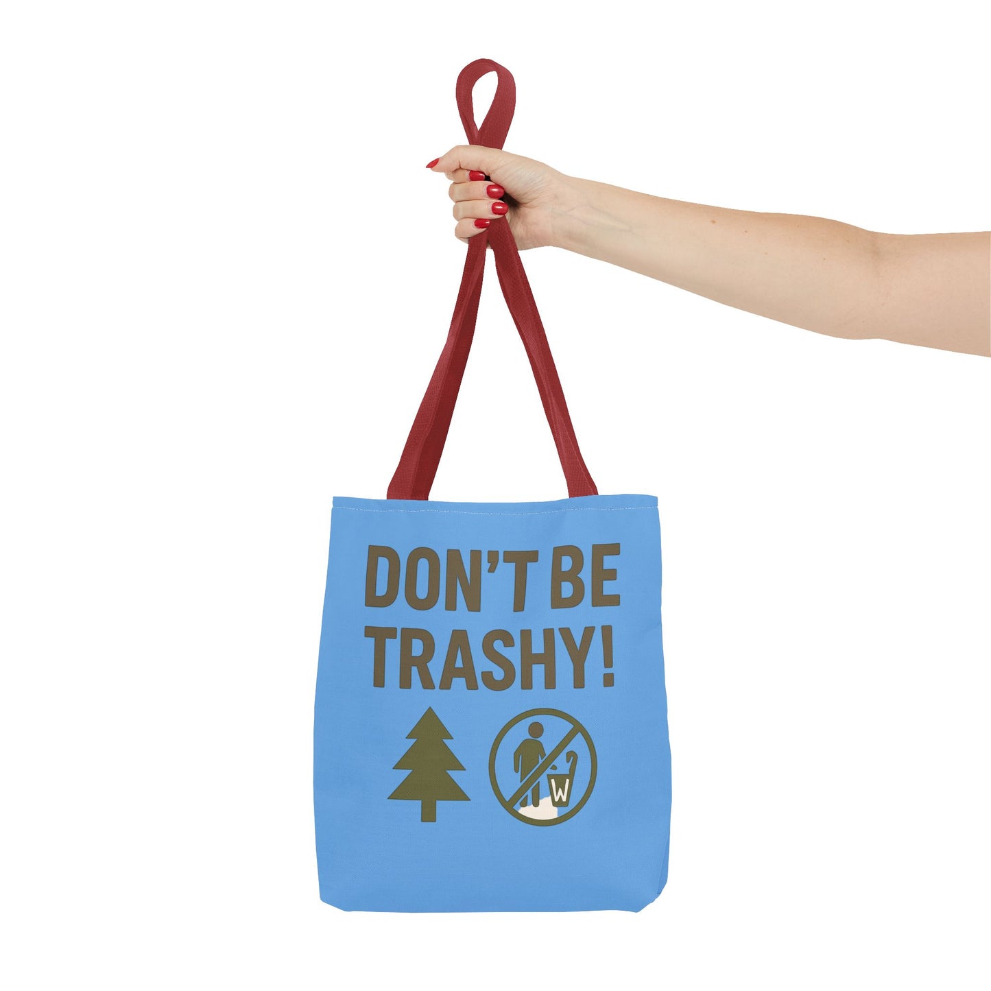 Eco-Friendly Tote Bag - "Don't Be Trashy" | Reusable Shopping Bag, Gift for Environmentalists, Beach Bag, Everyday Carry